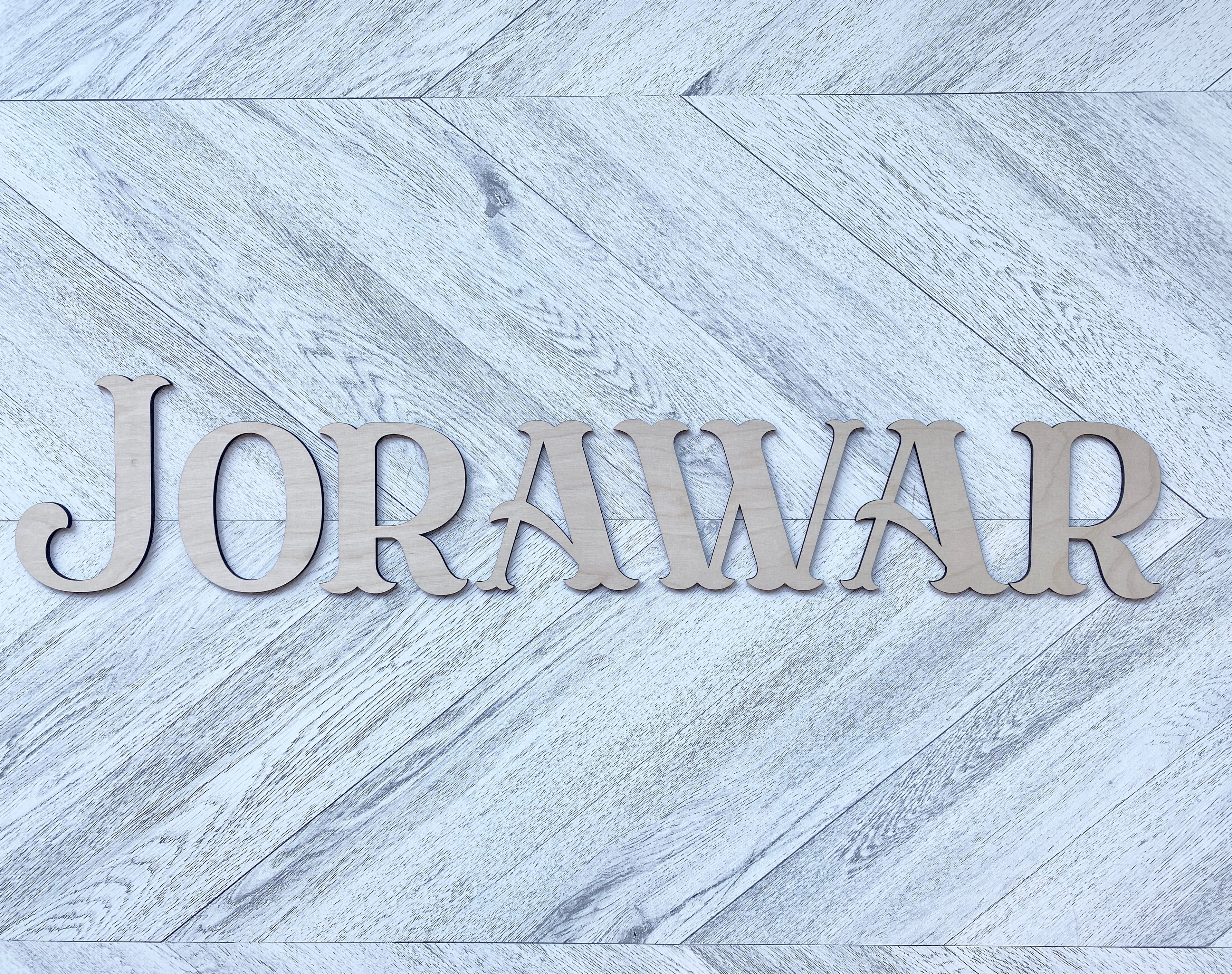 Nursery Name Wood Sign (BLOCK LETTER)