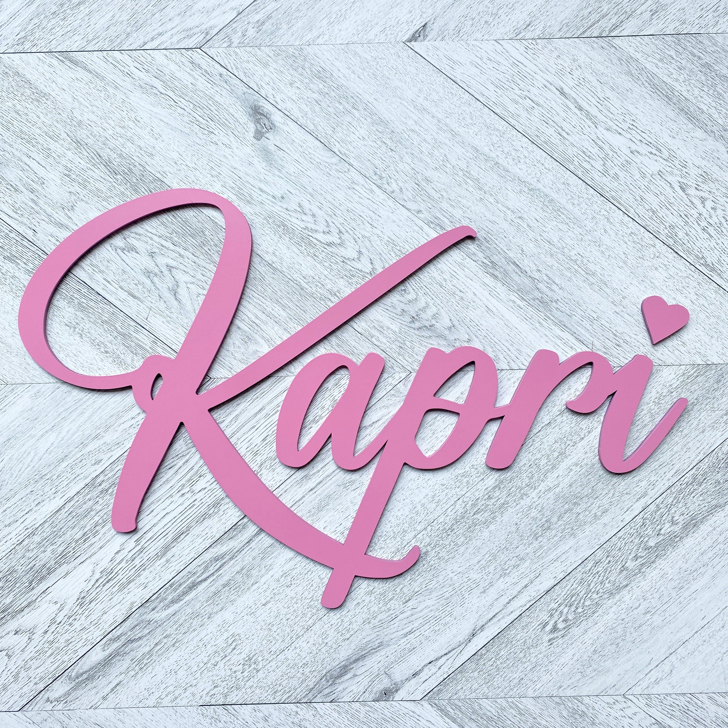 Nursery Name Wood Sign (SCRIPT LETTER)
