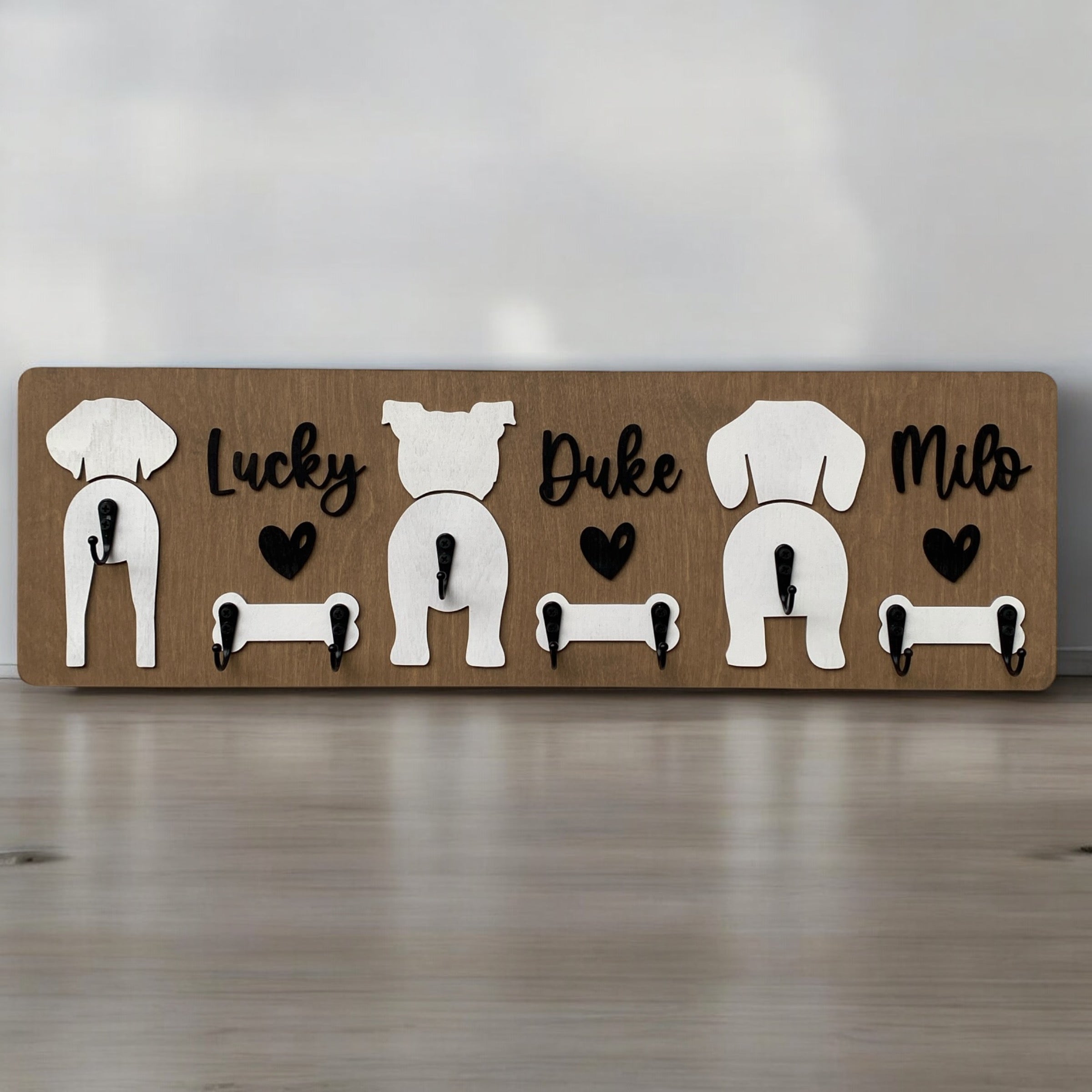 Dog Butt Leash Holder SIgn - 3D Silhouette - Aspen & Co Designs