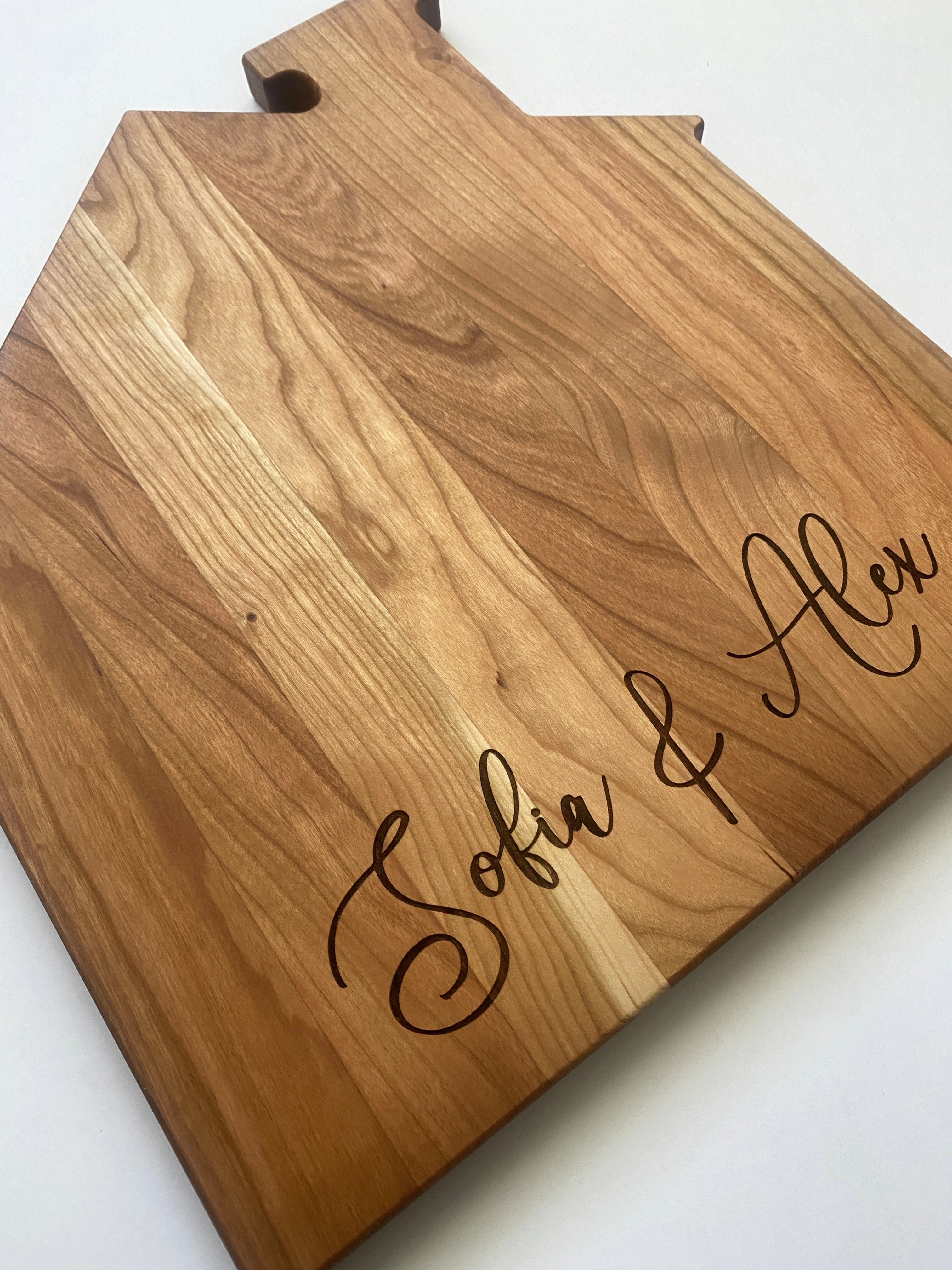 Engraved House - Shaped Cutting Board - Realtor Gift - Aspen & Co Designs