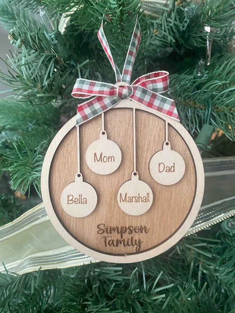 Family Bauble Christmas Ornament - Aspen & Co Designs