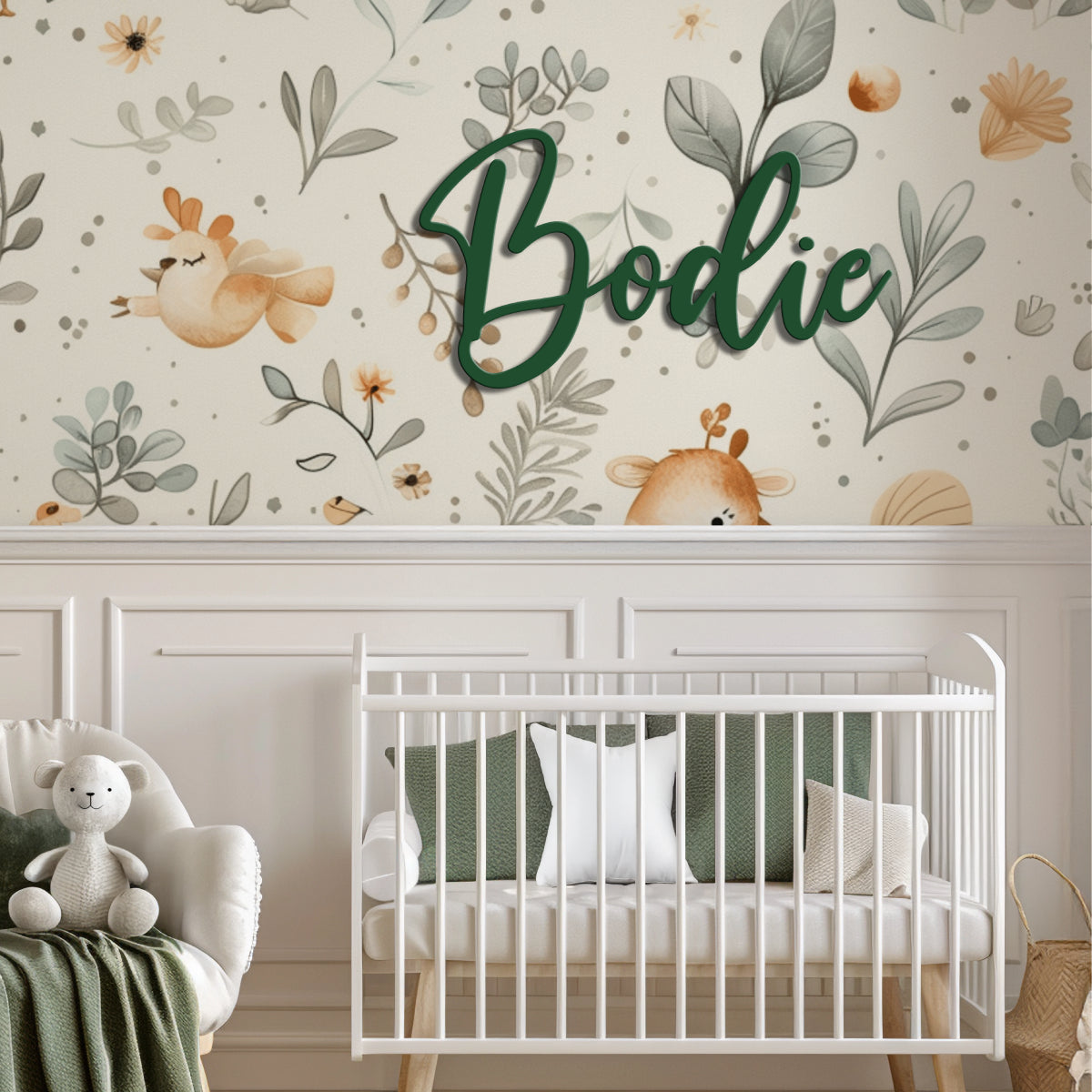 Nursery Name Wood Sign (SCRIPT LETTER)