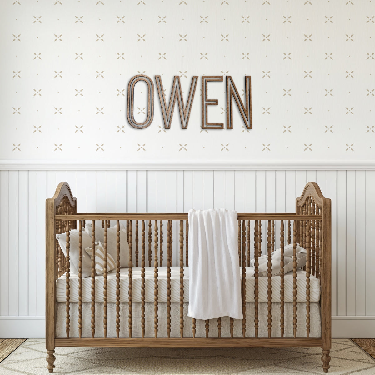 Nursery Name Wood Sign (BLOCK LETTER)