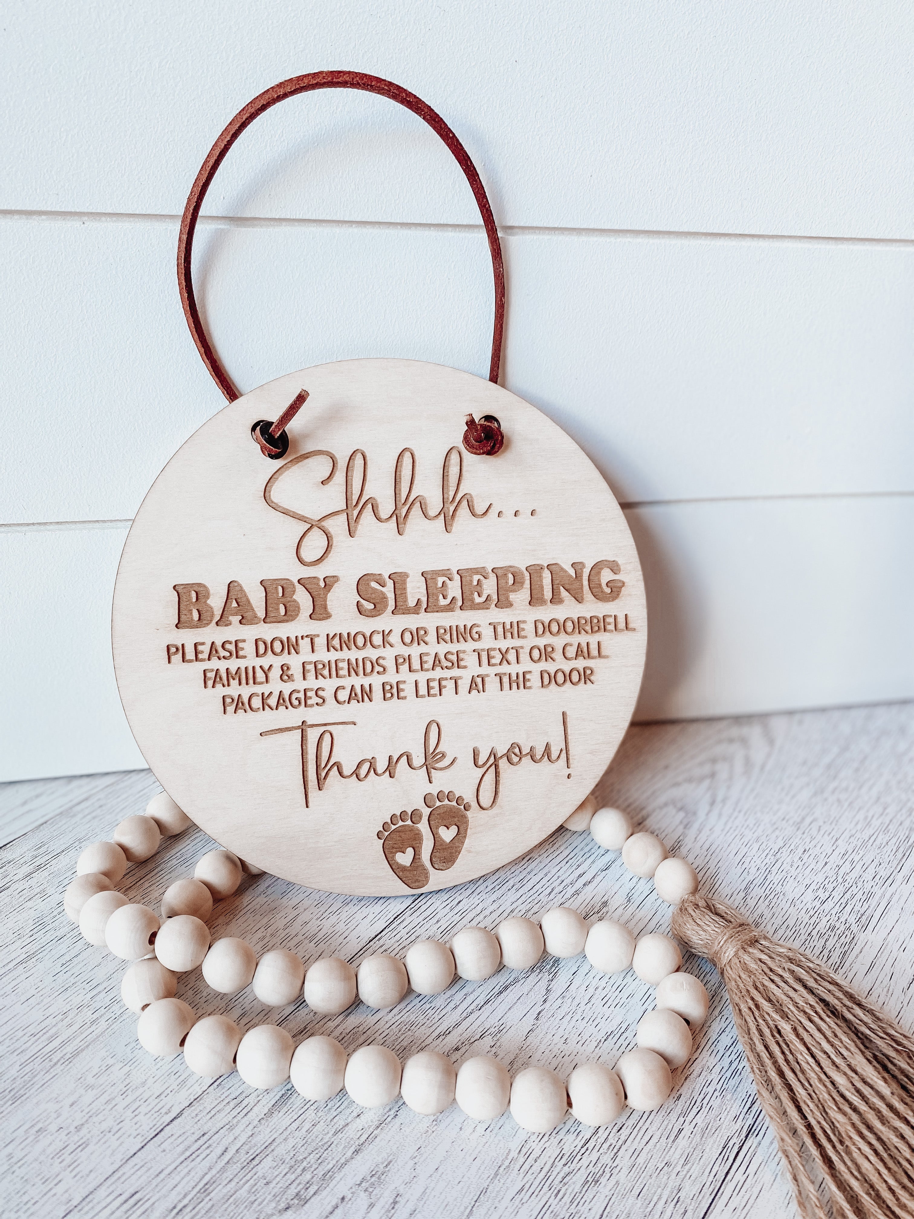 Baby Sleeping Door Sign - Aspen & Co Designs