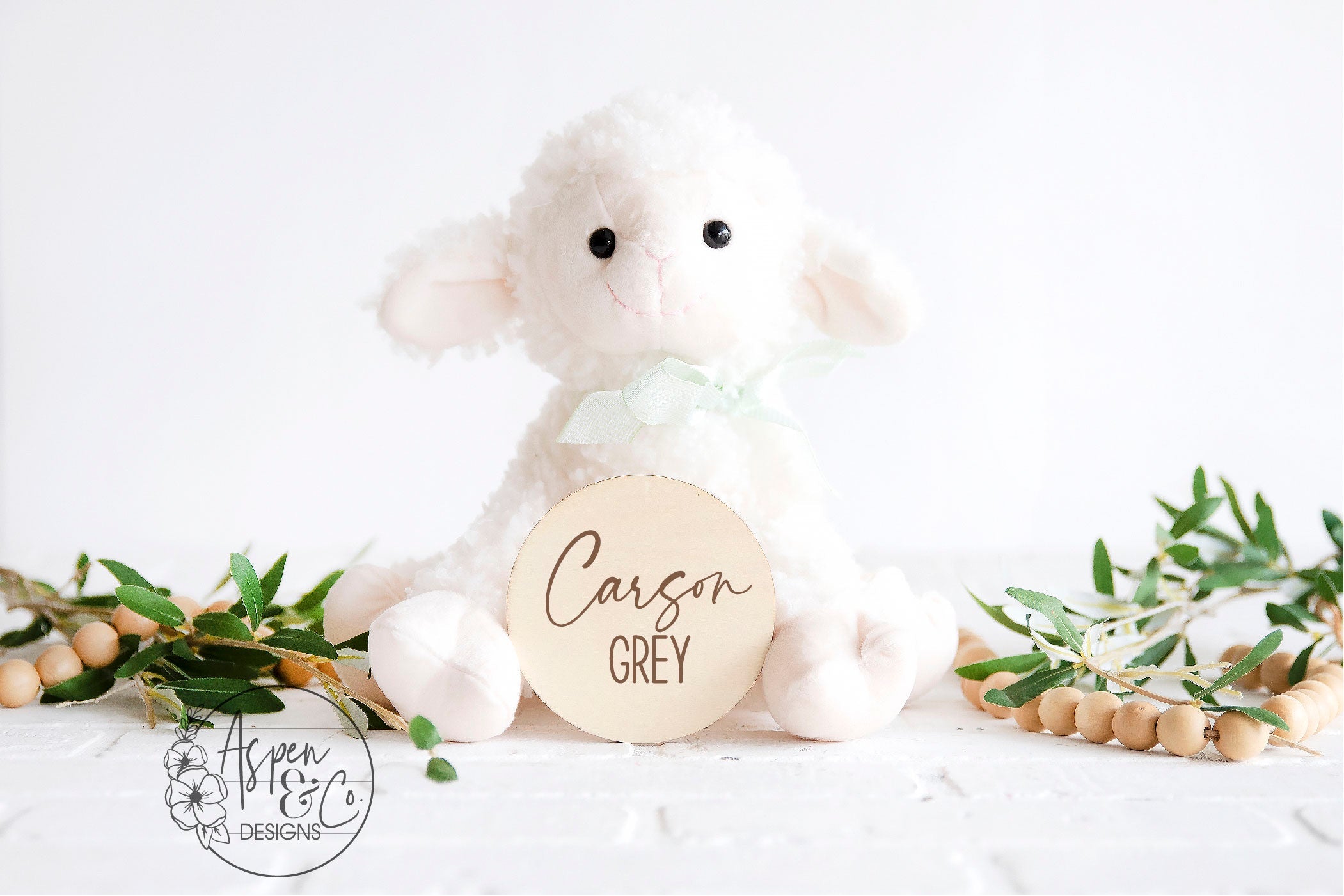 Birth Announcement - Name + Stats Card - Aspen & Co Designs