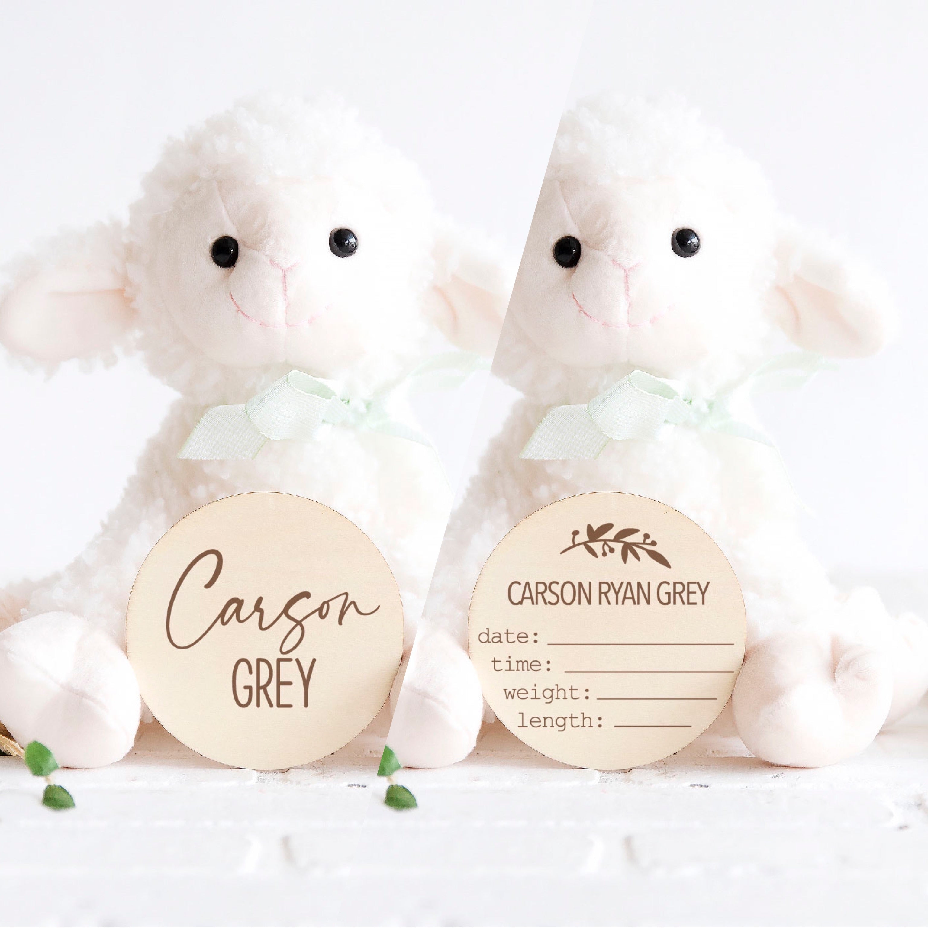 Birth Announcement - Name + Stats Card - Aspen & Co Designs