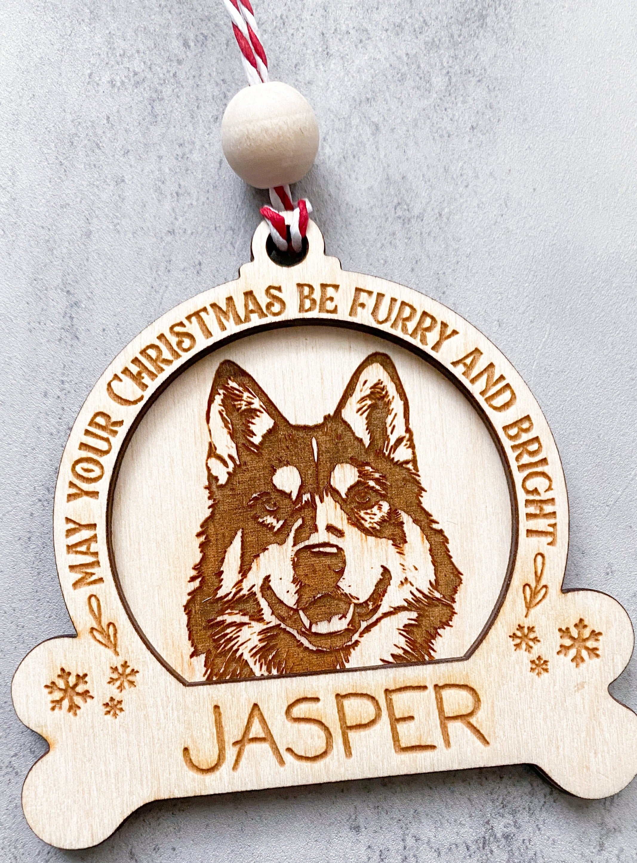 Custom Dog Breed Ornament - Aspen & Co Designs