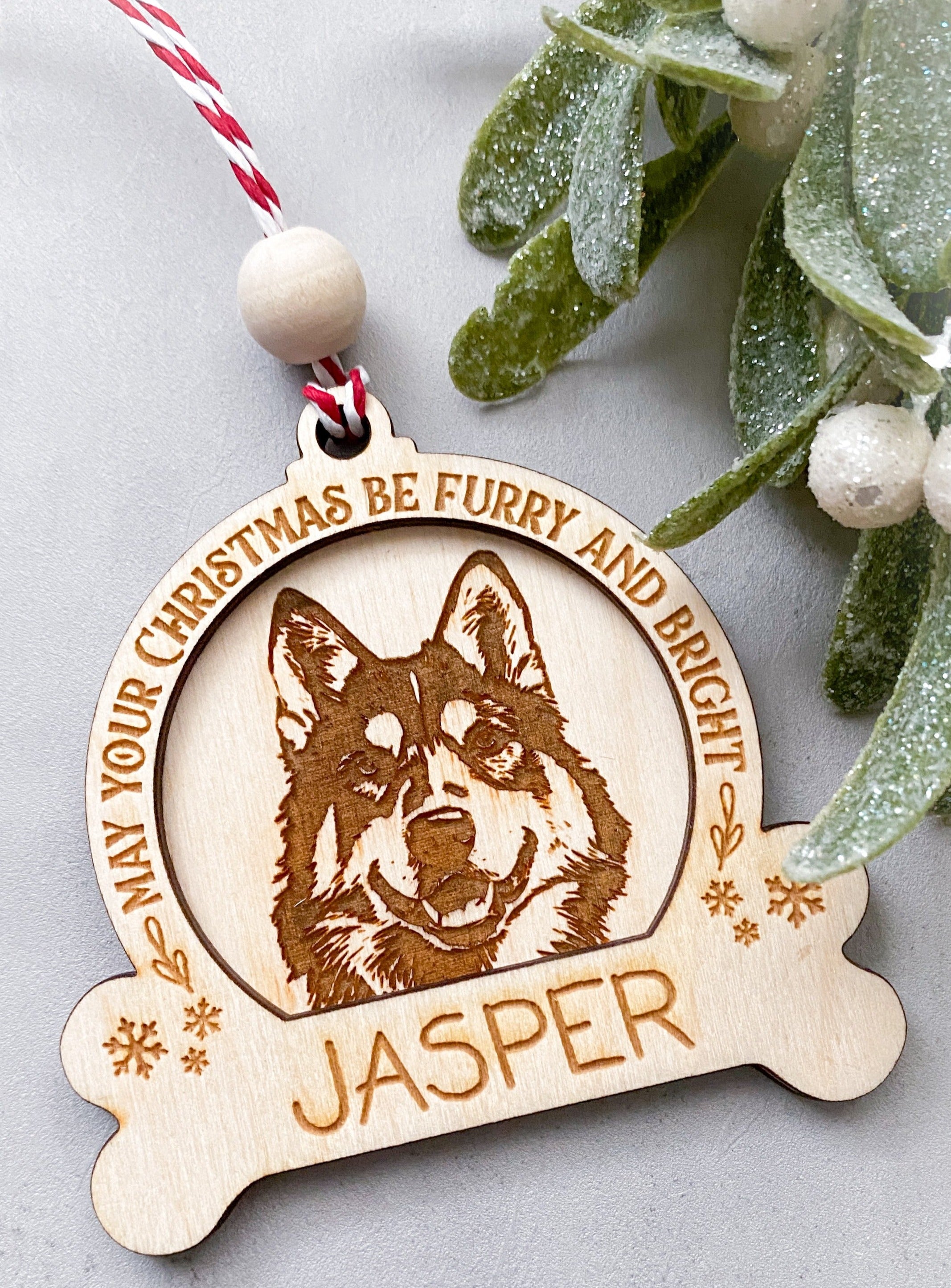 Custom Dog Breed Ornament - Aspen & Co Designs