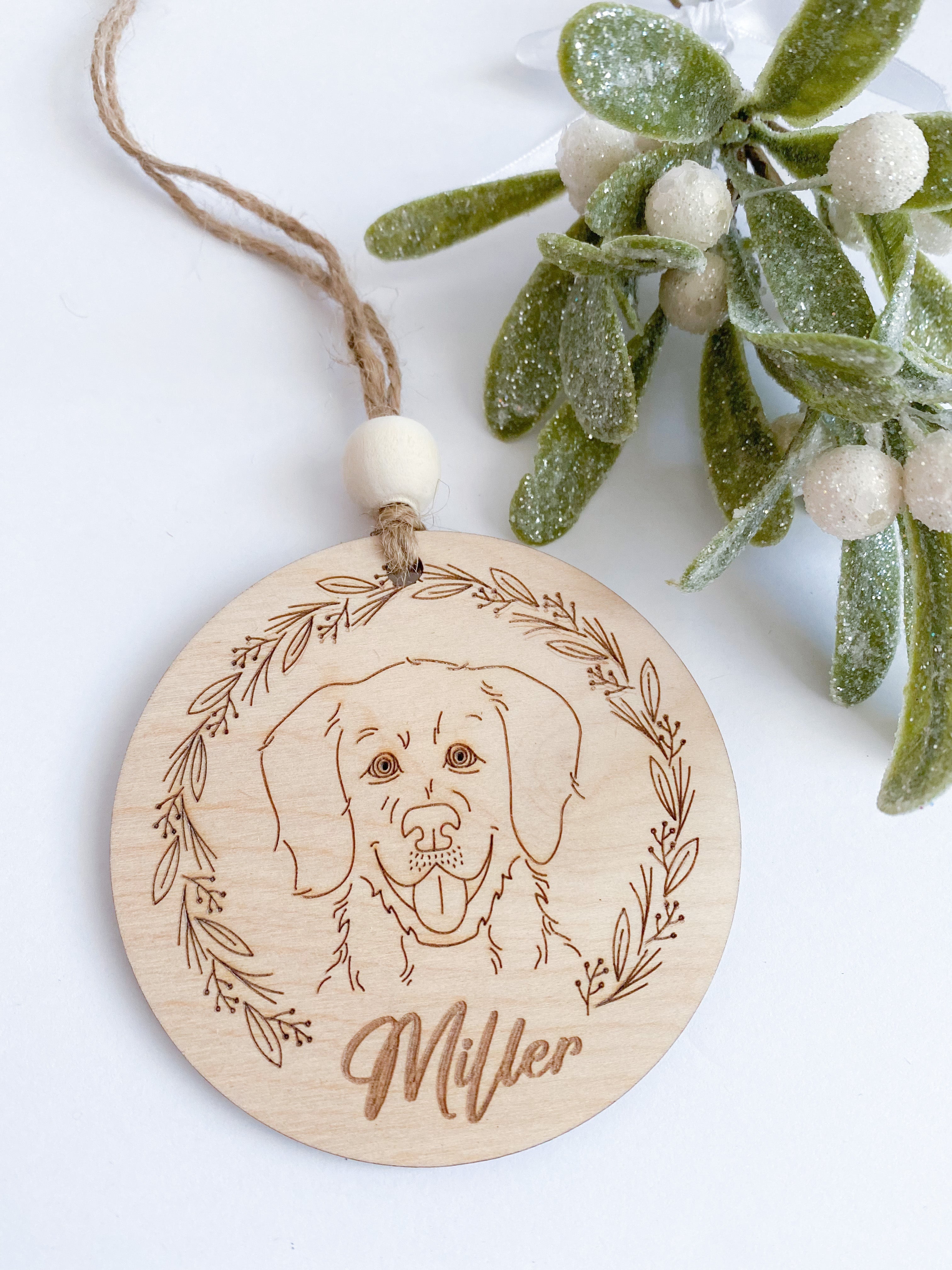 Custom Dog Breed Ornament - Aspen & Co Designs