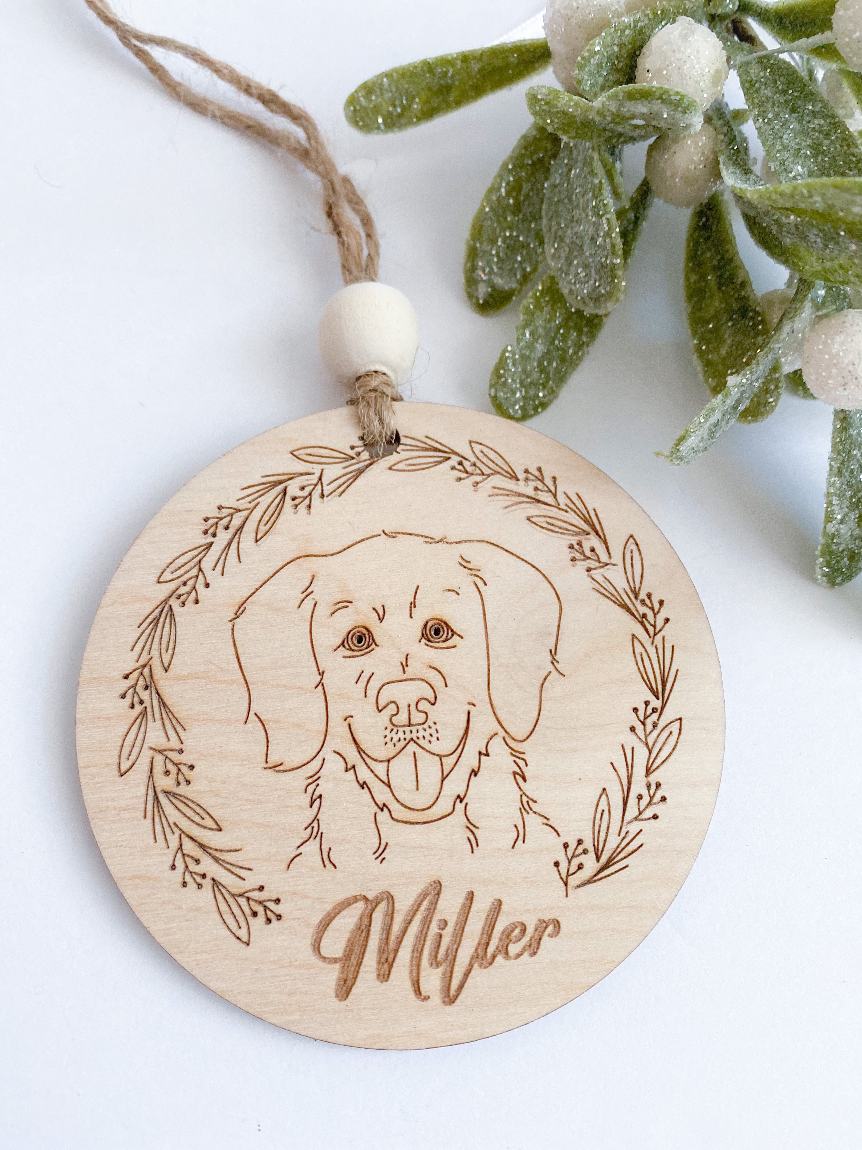 Custom Dog Breed Ornament - Aspen & Co Designs