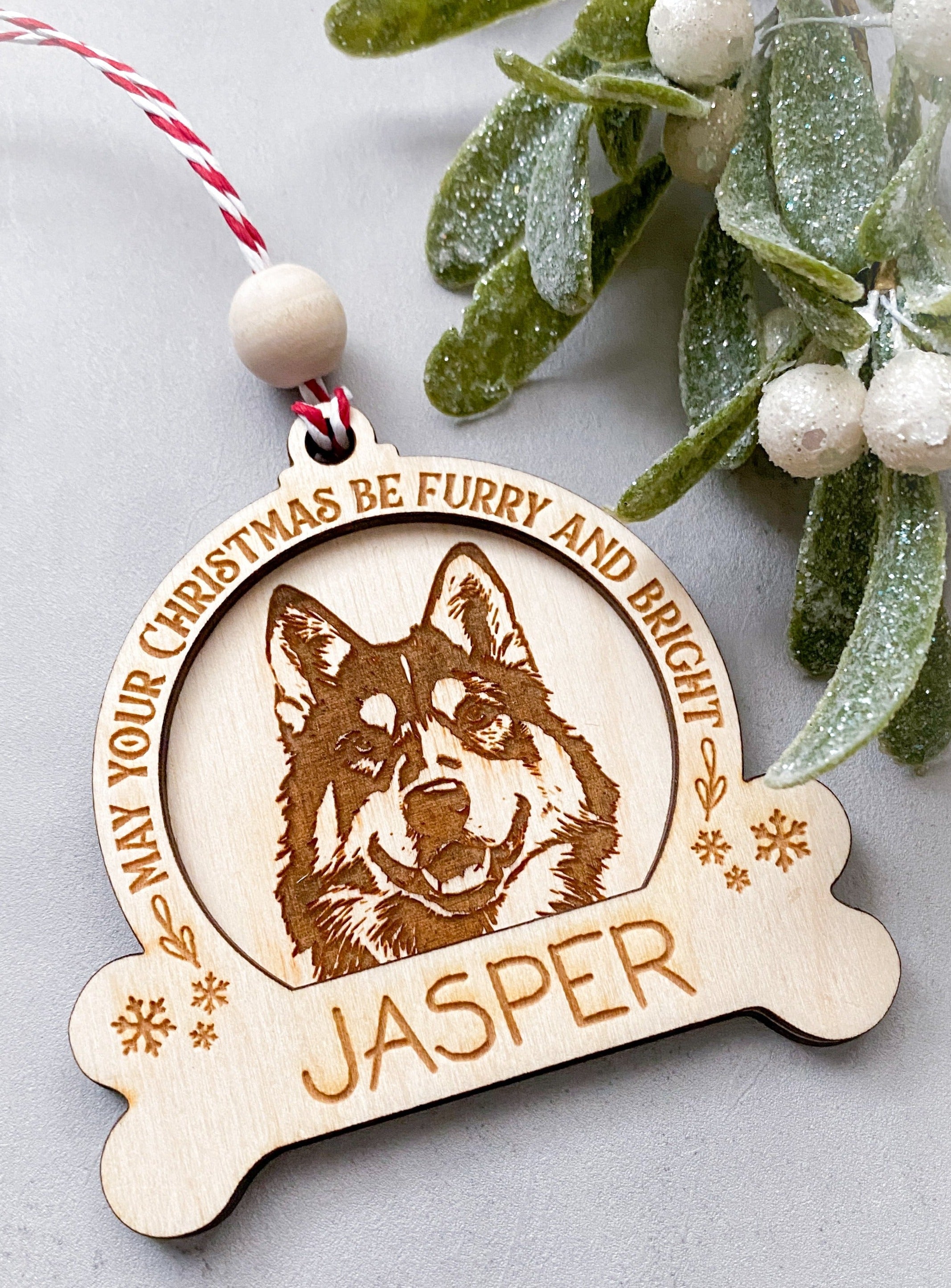 Custom Dog Breed Ornament - Aspen & Co Designs