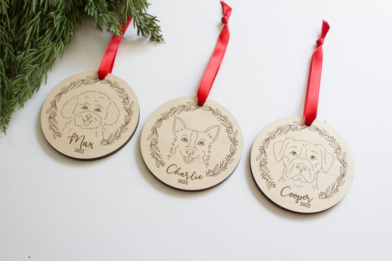 Custom Dog Breed Ornament - Aspen & Co Designs