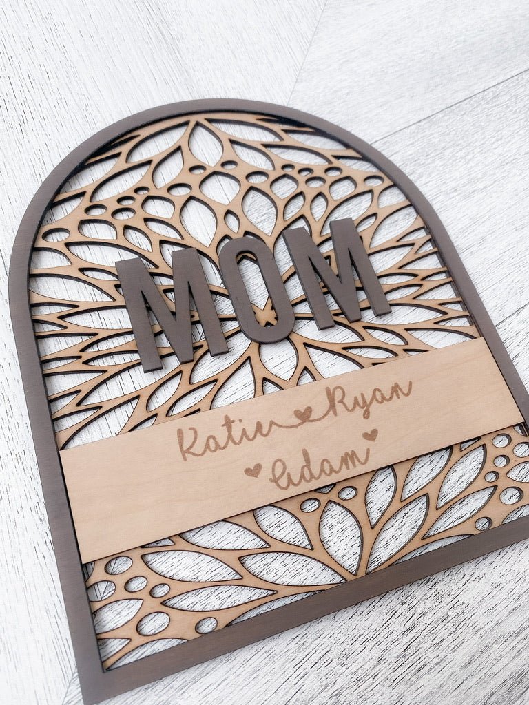 Custom MOM Arch Sign - Aspen & Co Designs