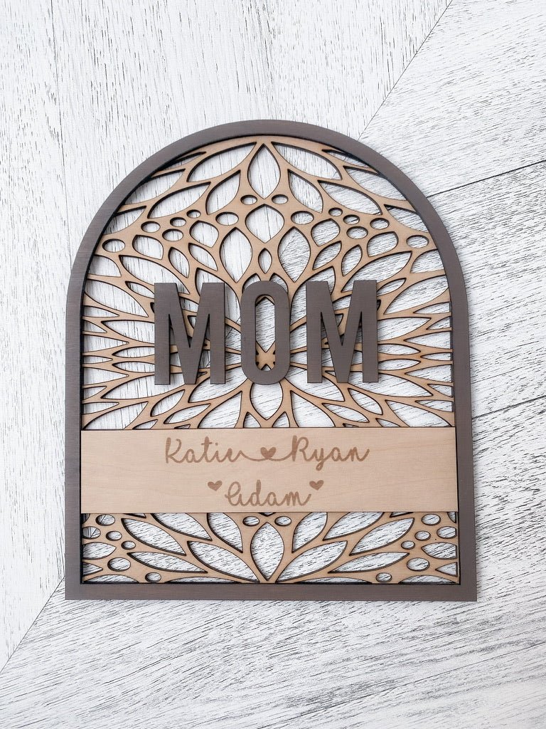 Custom MOM Arch Sign - Aspen & Co Designs