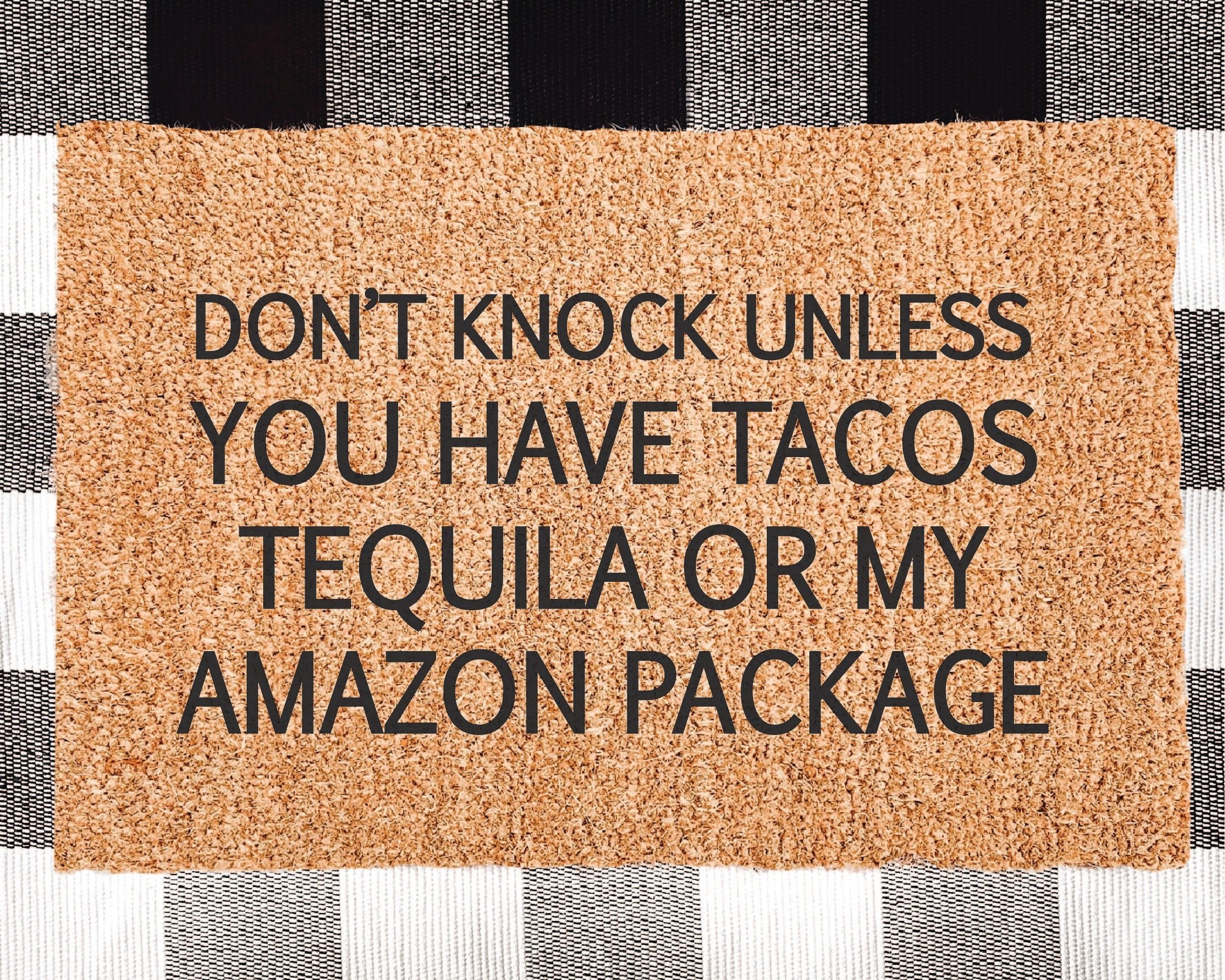 Don't Knock Unless Doormat - Aspen & Co Designs