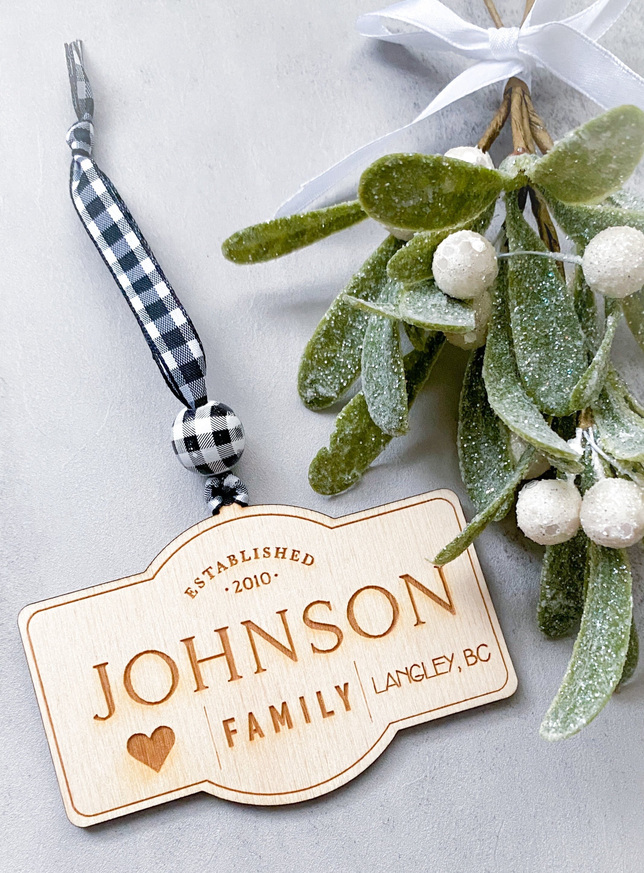 Family Christmas Ornament - Aspen & Co Designs