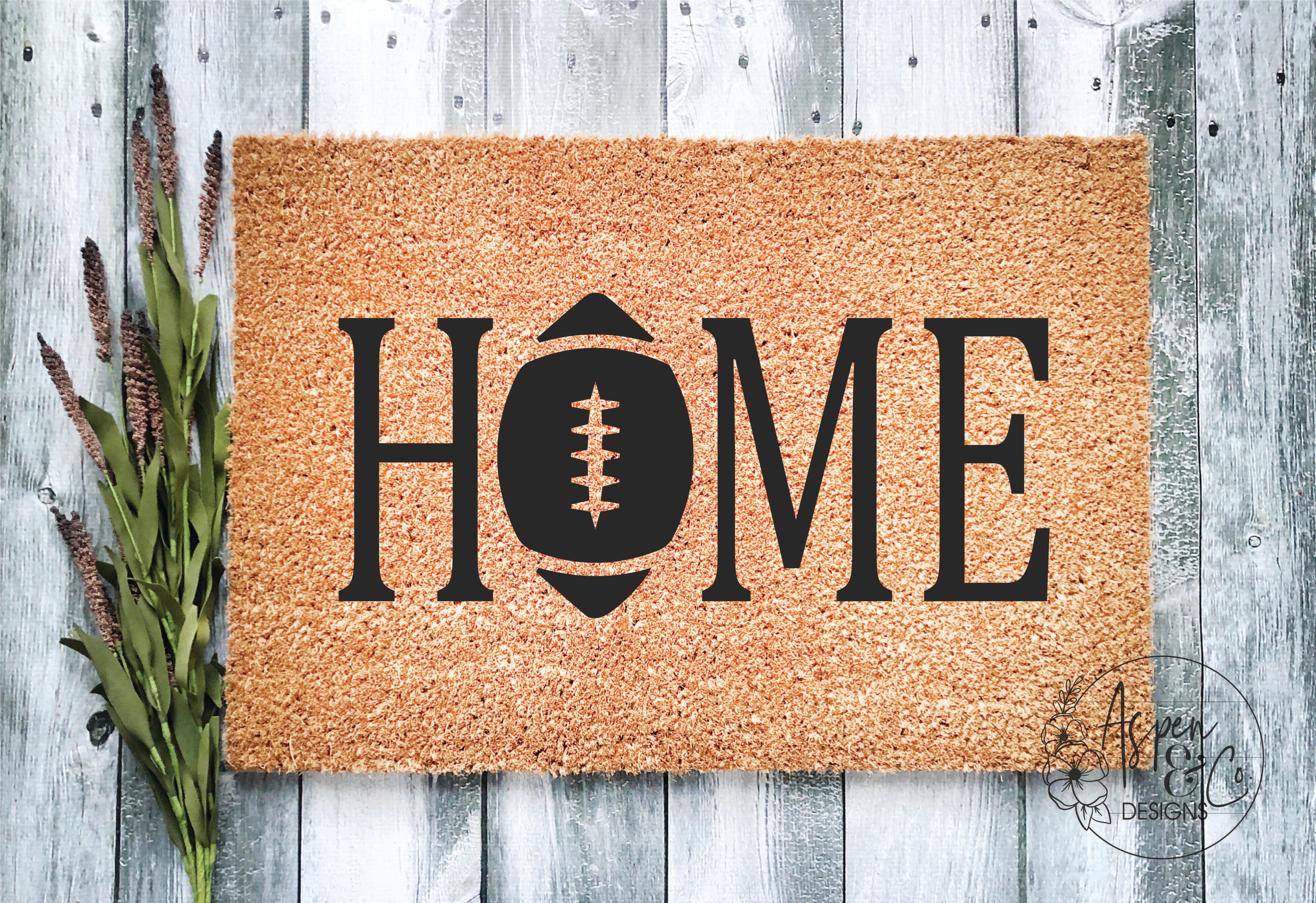 Football Doormat - Aspen & Co Designs