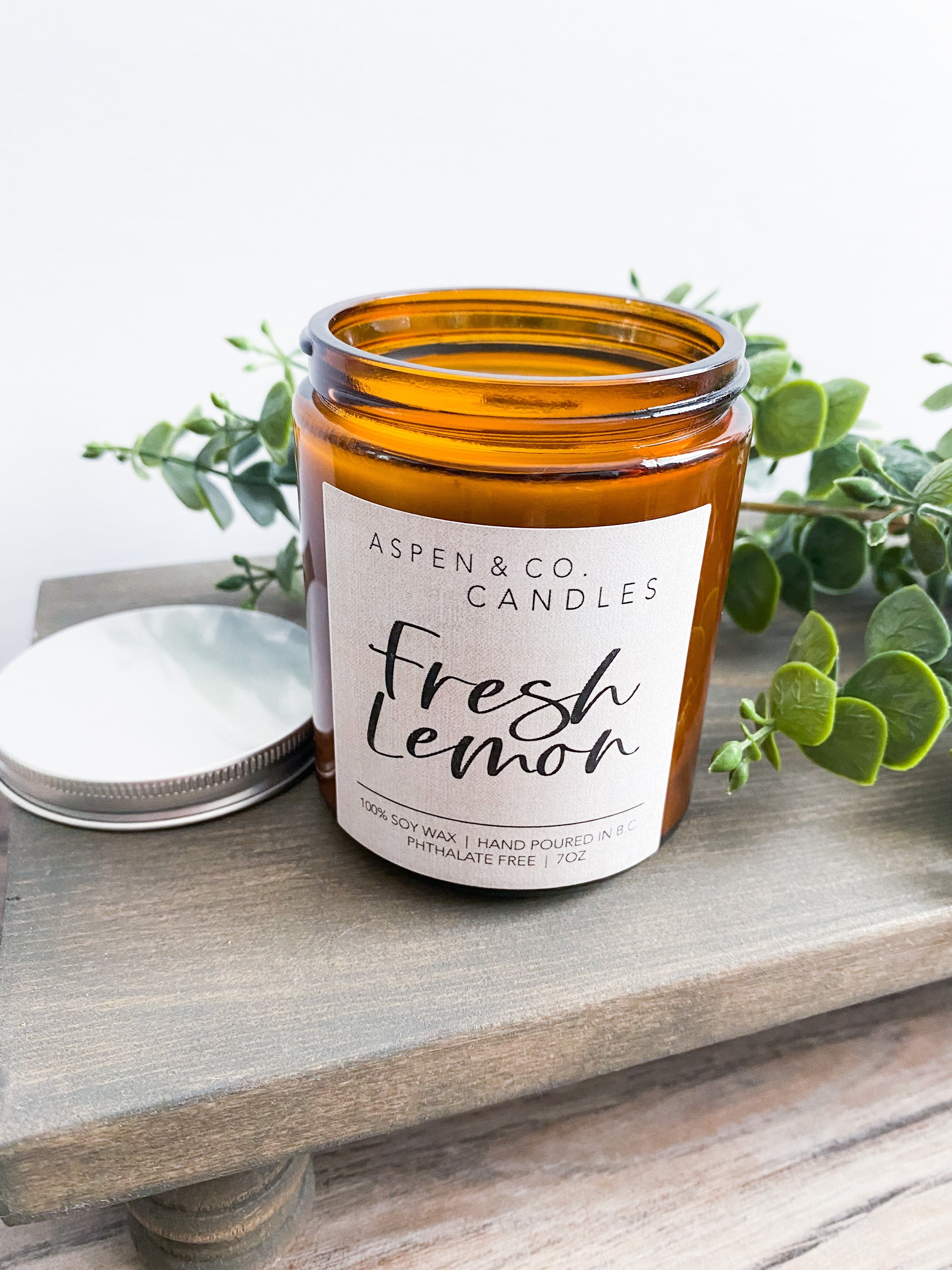 Fresh Lemon Candle - Aspen & Co Designs