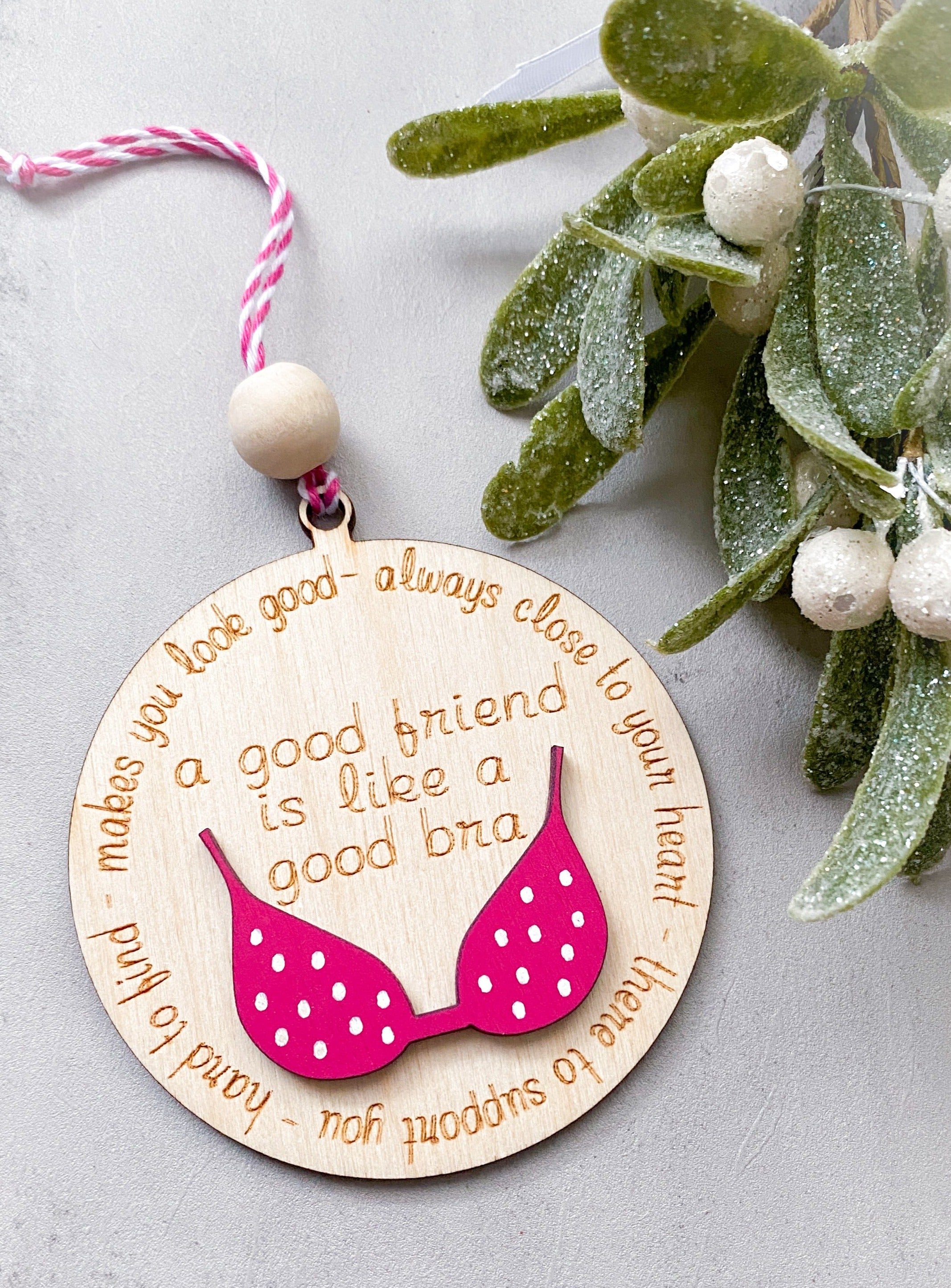 Funny Friend Christmas Ornament - Aspen & Co Designs