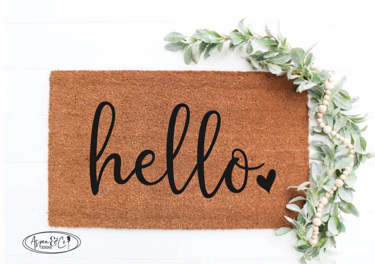 Hello Doormat - Aspen & Co Designs