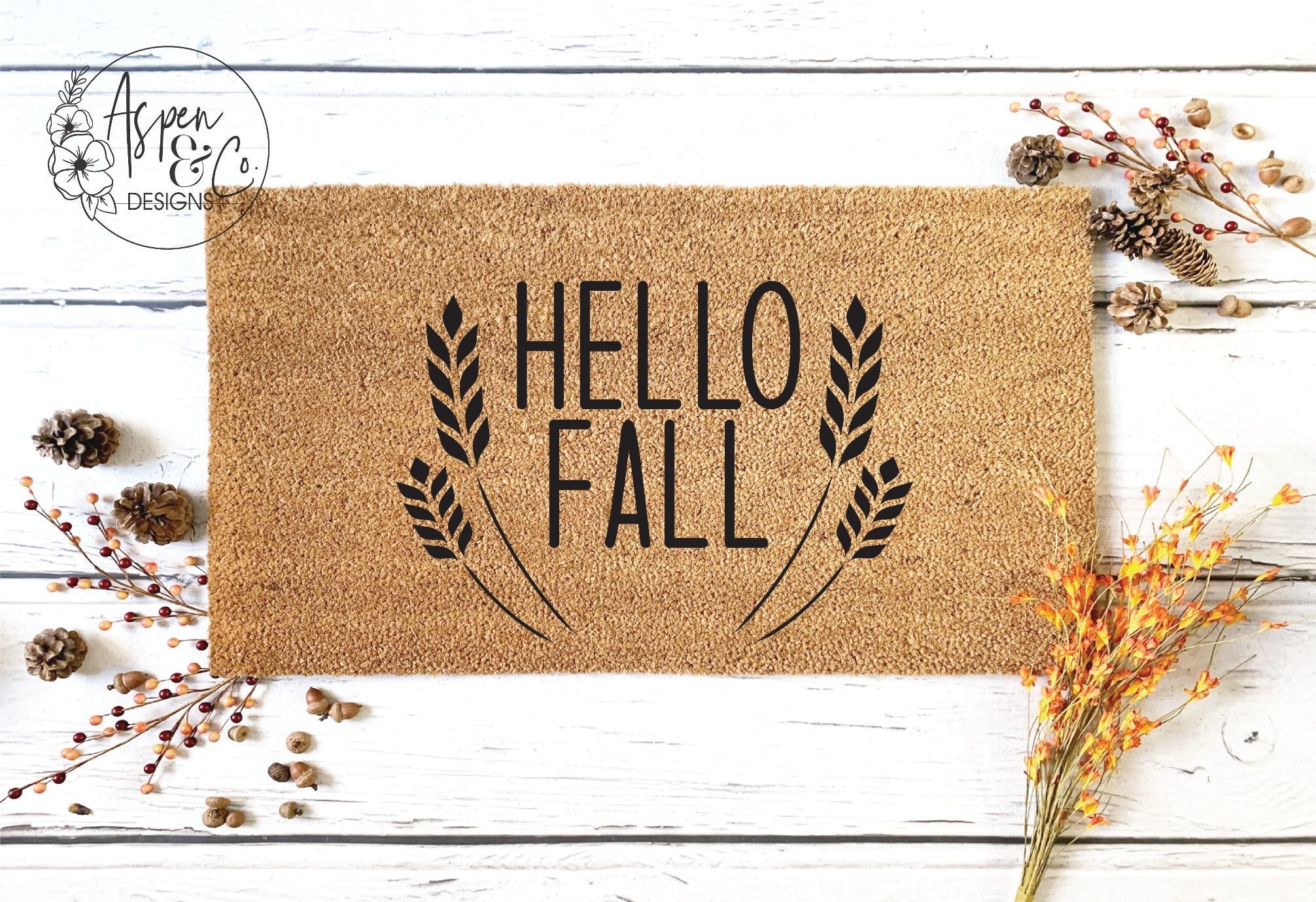 Hello Fall Doormat - Aspen & Co Designs