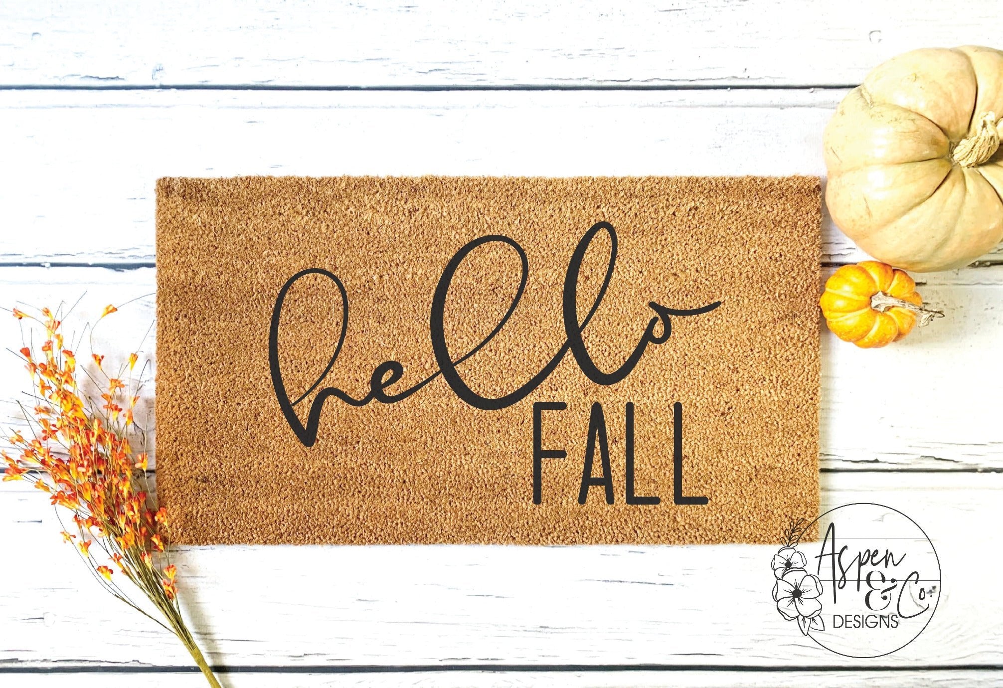 Hello Fall Doormat - Aspen & Co Designs