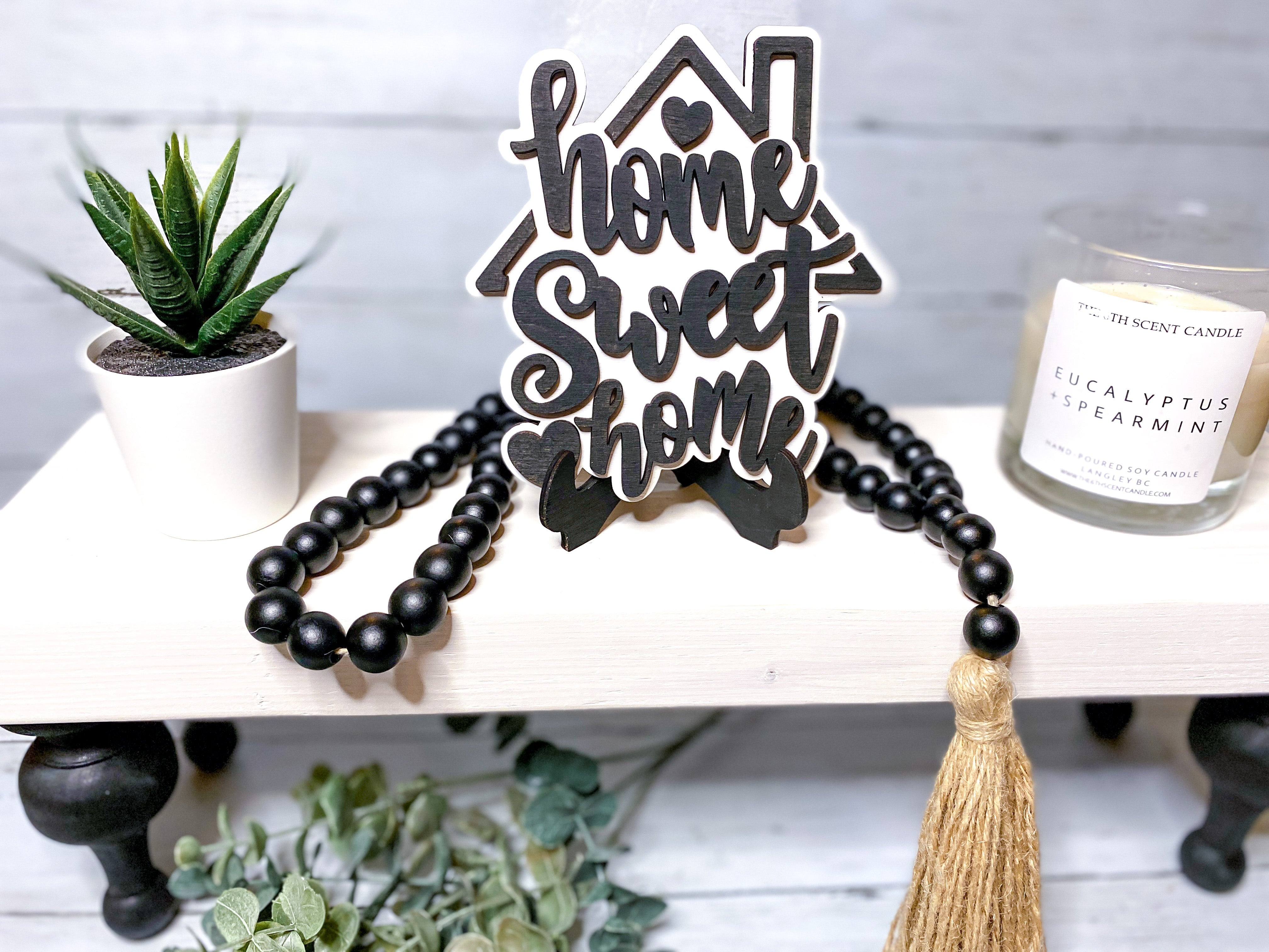 Home Sweet Home 3D Mini Tier-Tray Sign - Aspen & Co Designs