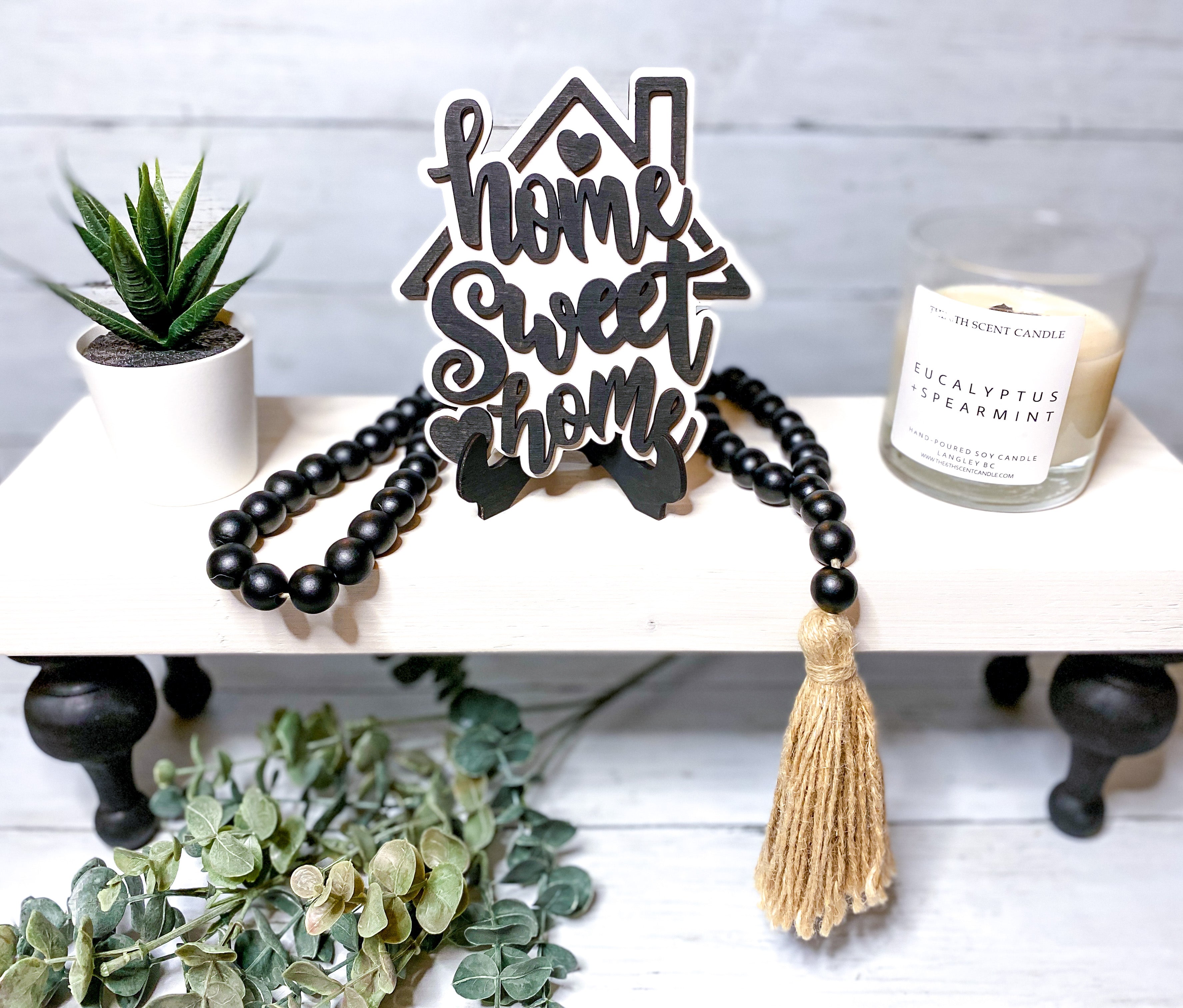 Home Sweet Home 3D Mini Tier-Tray Sign - Aspen & Co Designs