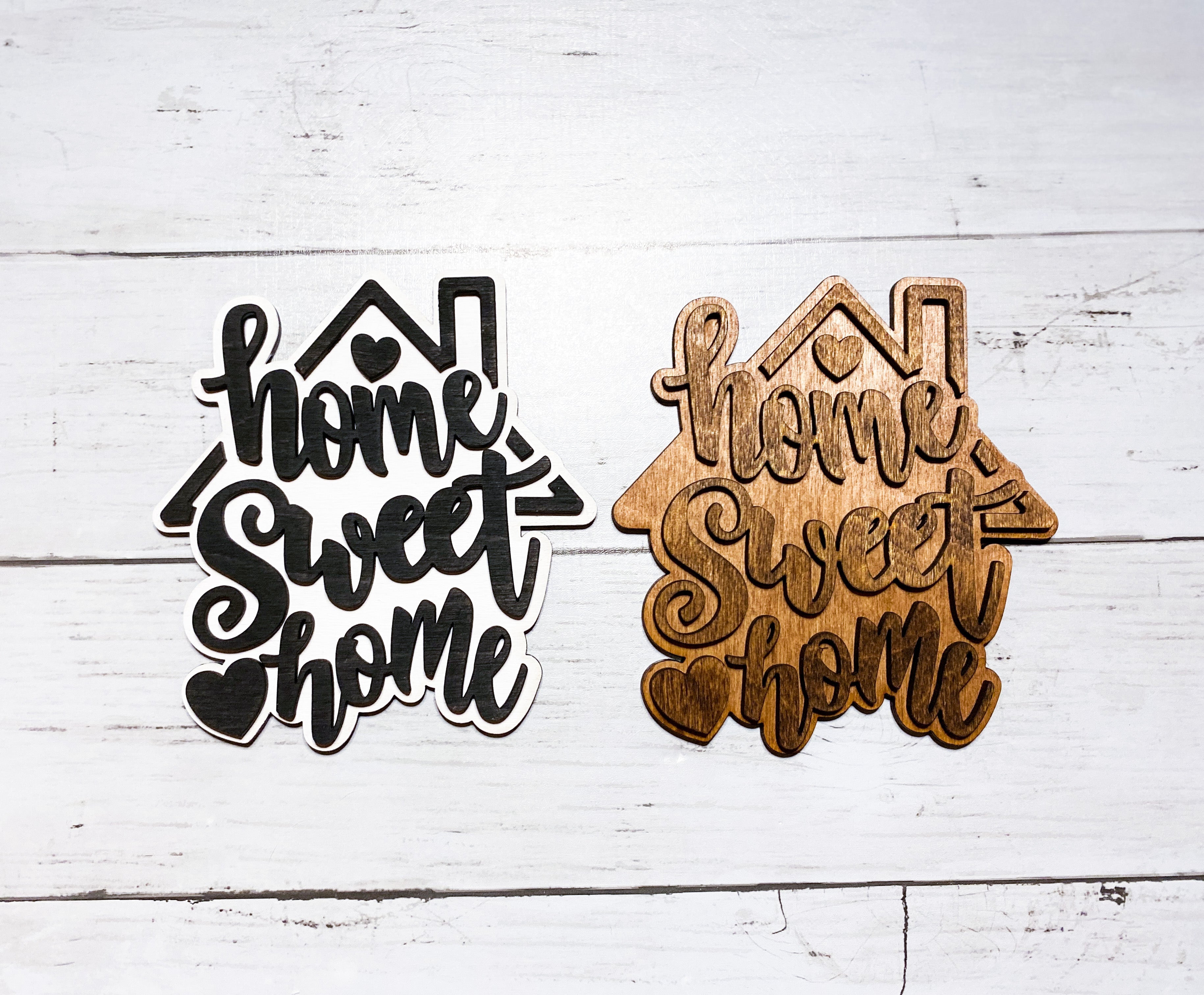 Home Sweet Home 3D Mini Tier-Tray Sign - Aspen & Co Designs