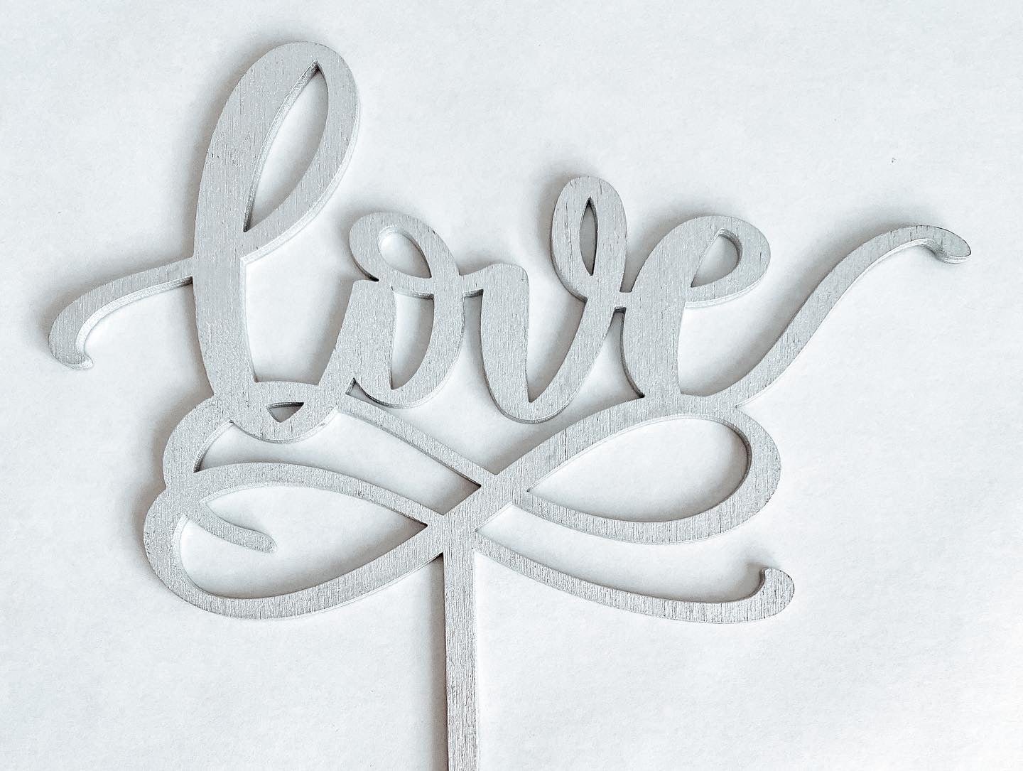 "Love" Cake Topper - Aspen & Co Designs