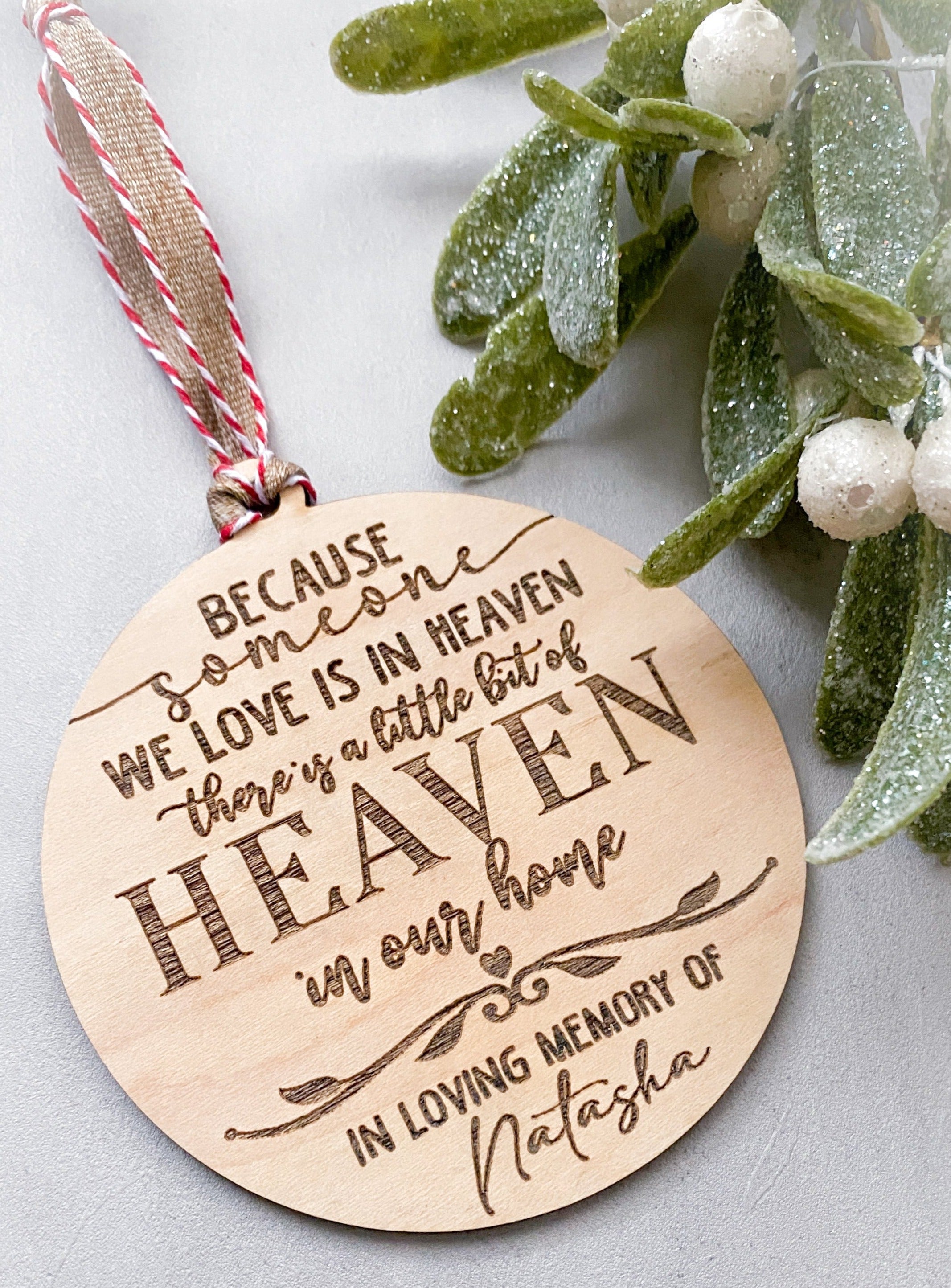 Memorial Christmas Ornament - Aspen & Co Designs