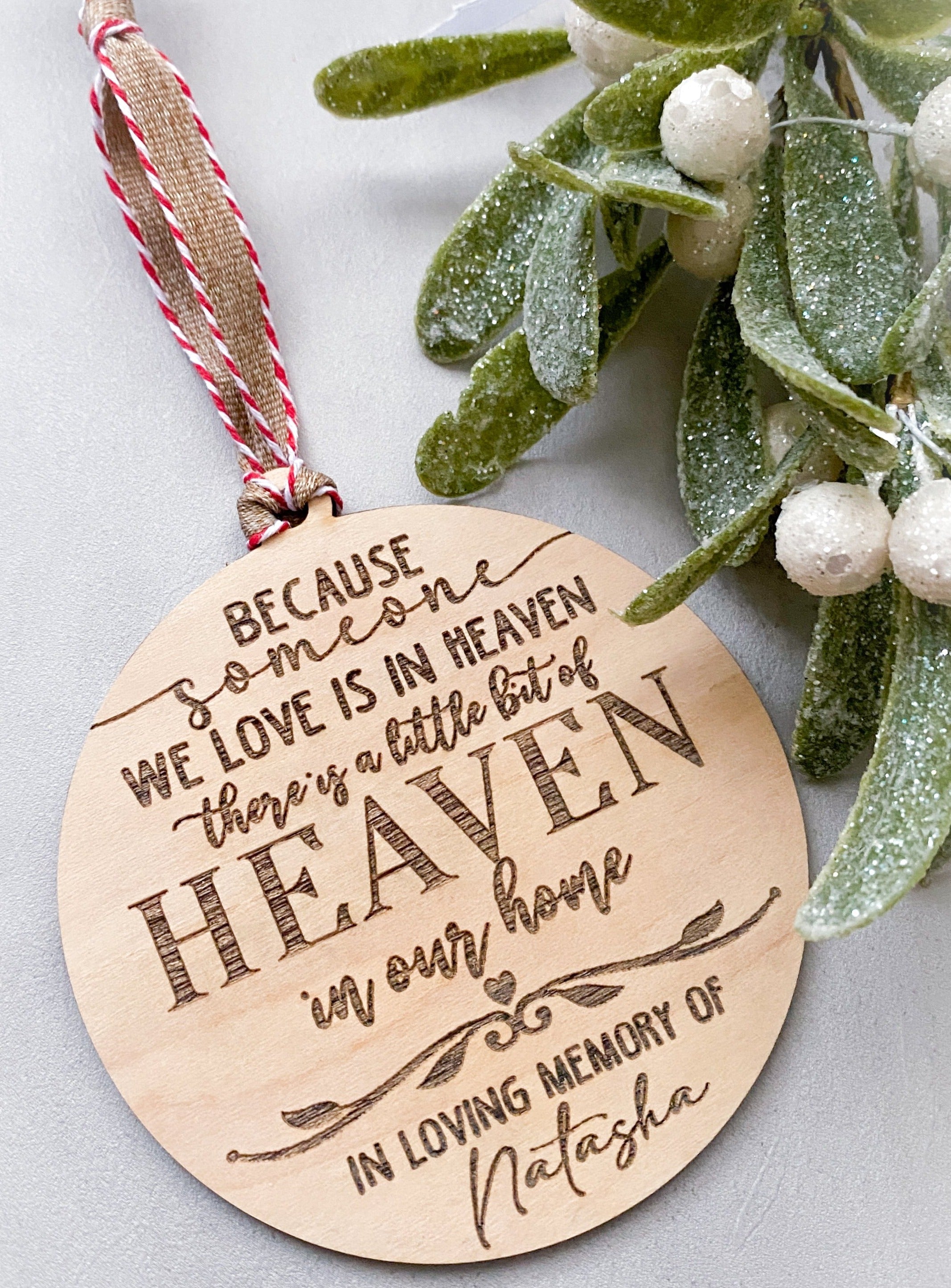 Memorial Christmas Ornament - Aspen & Co Designs