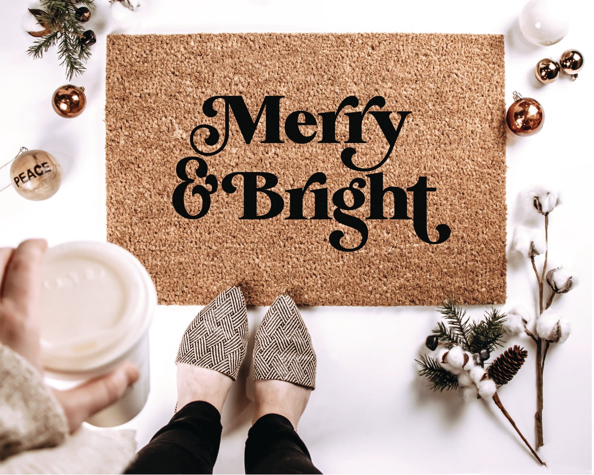 Merry + Bright Doormat