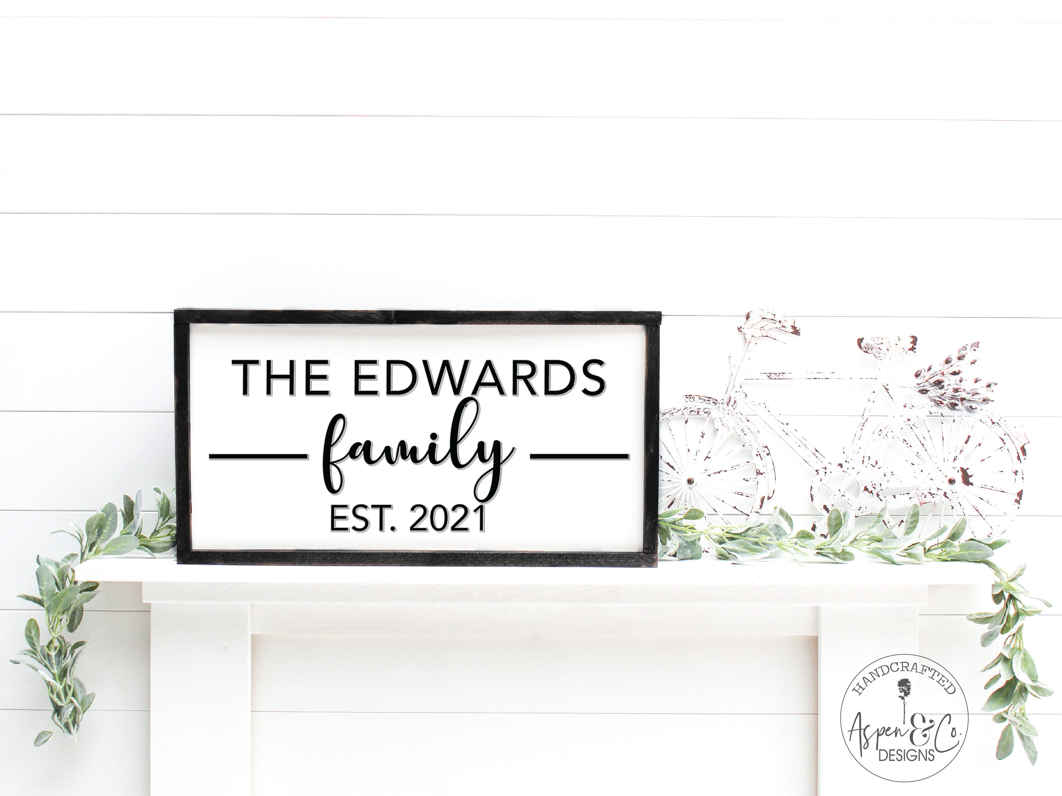 Personalized 3D Family Sign