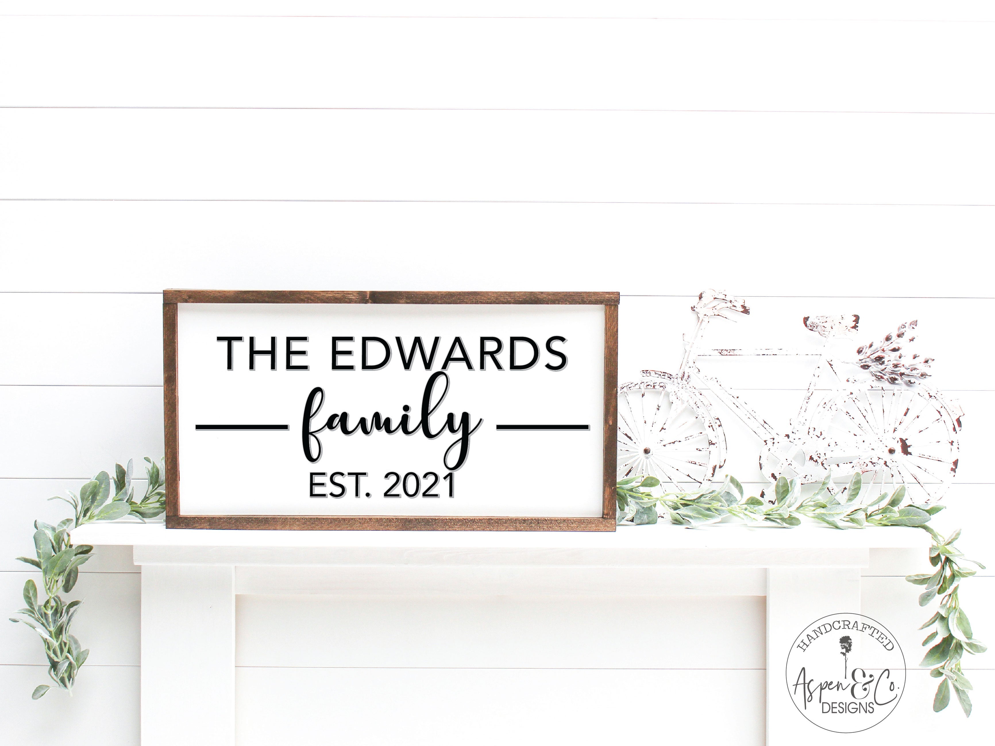 Personalized 3D Family Sign – Aspen & Co Designs