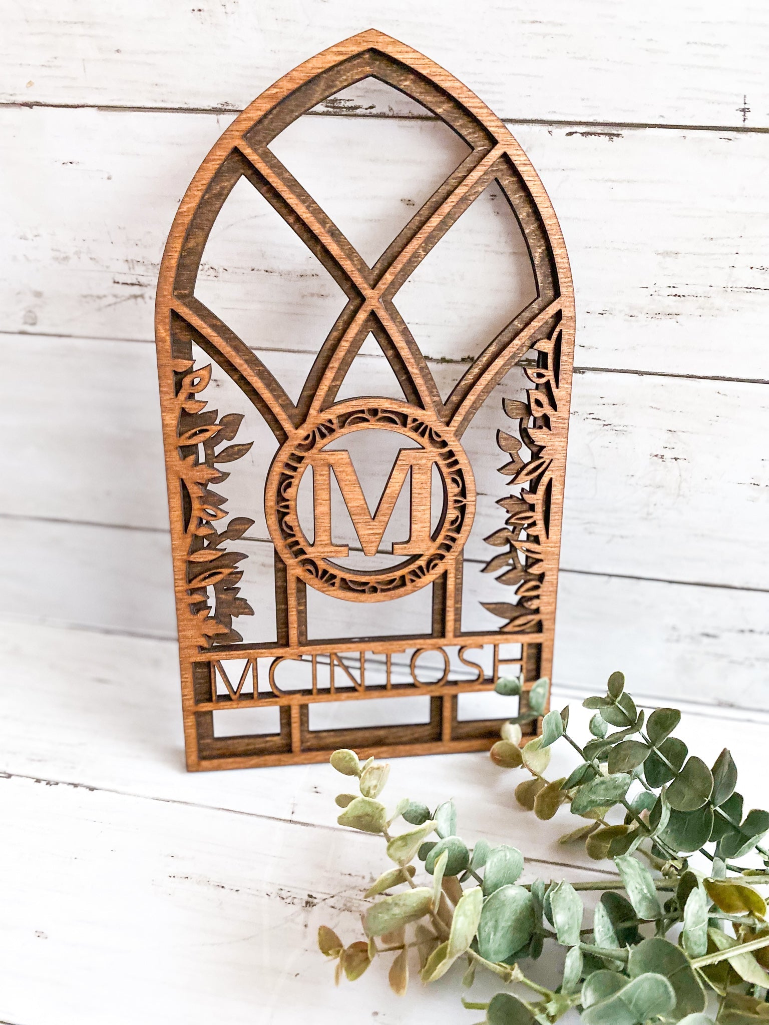 Personalized Monogram Window Arch