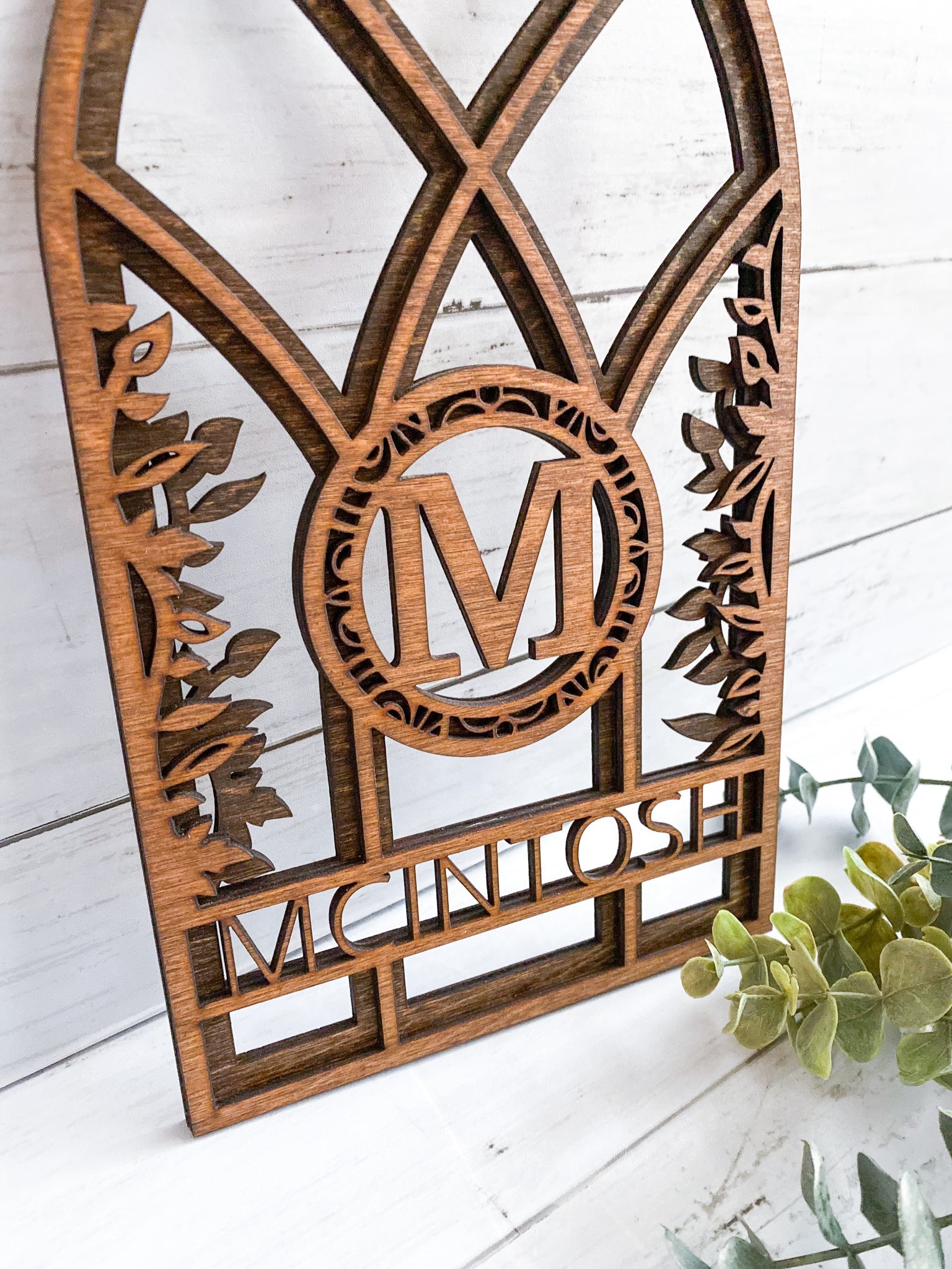 Personalized Monogram Window Arch