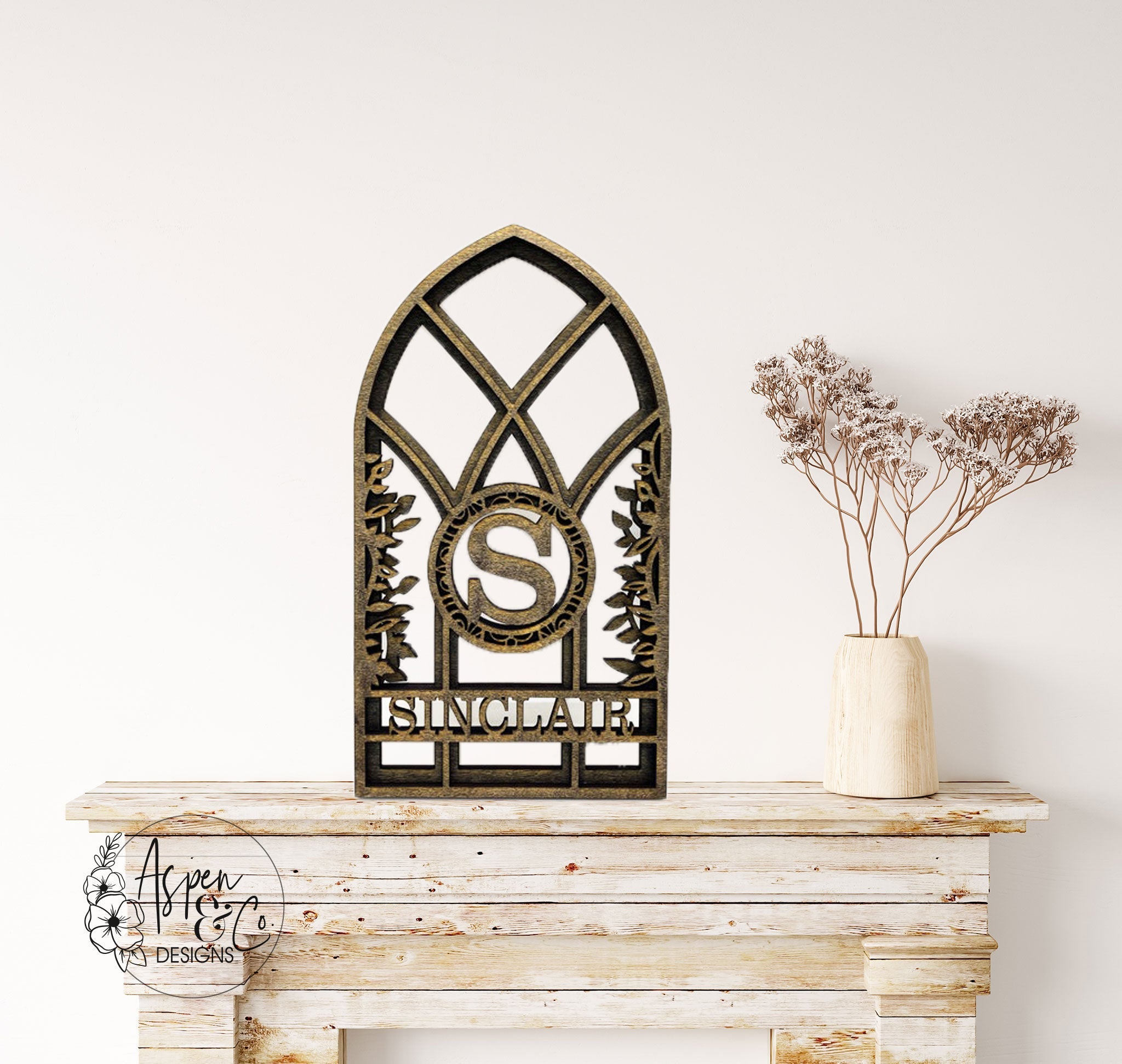 Personalized Monogram Window Arch