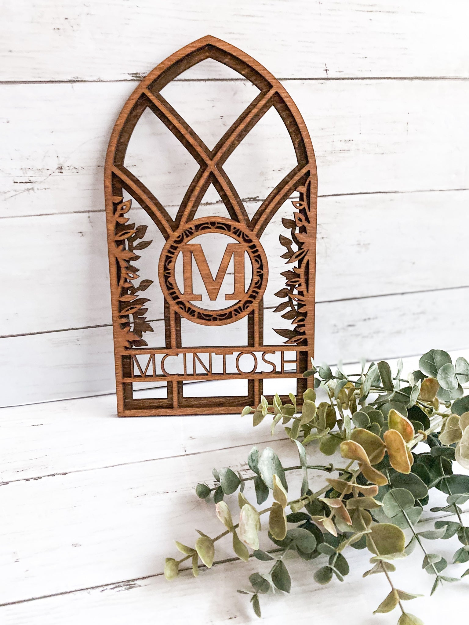 Personalized Monogram Window Arch