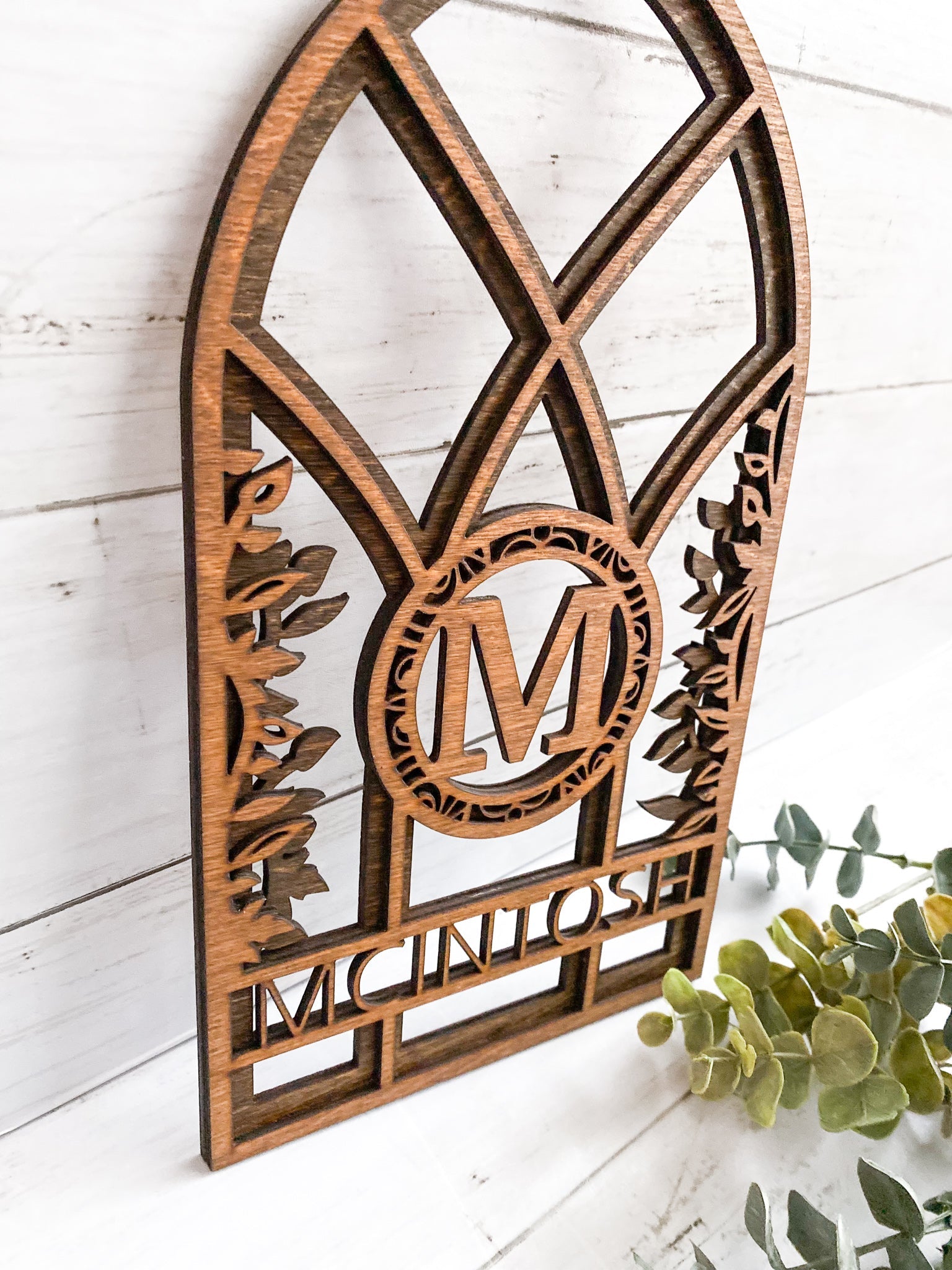 Personalized Monogram Window Arch