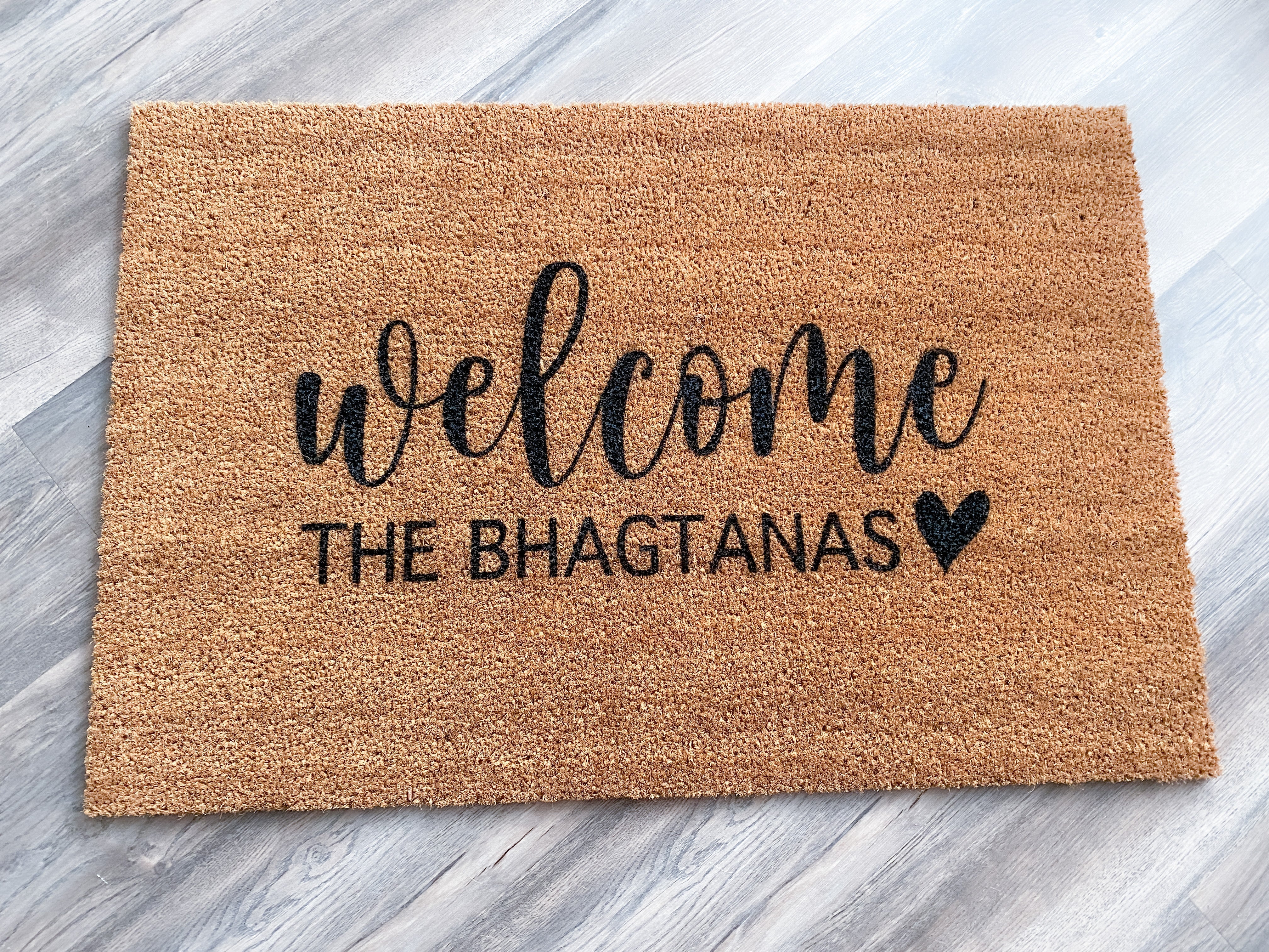 Personalized Welcome Family Name Doormat