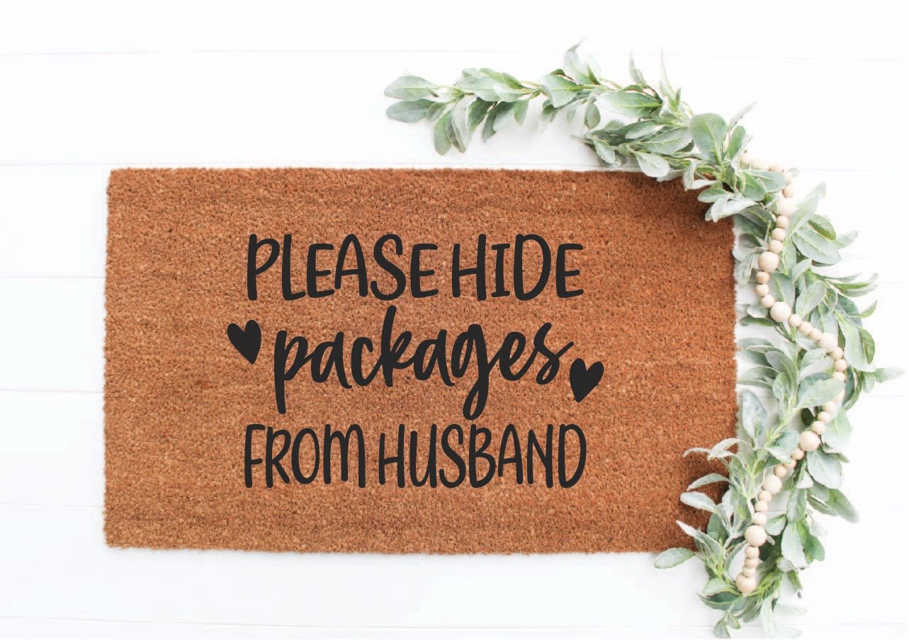 Please Hide Packages Doormat