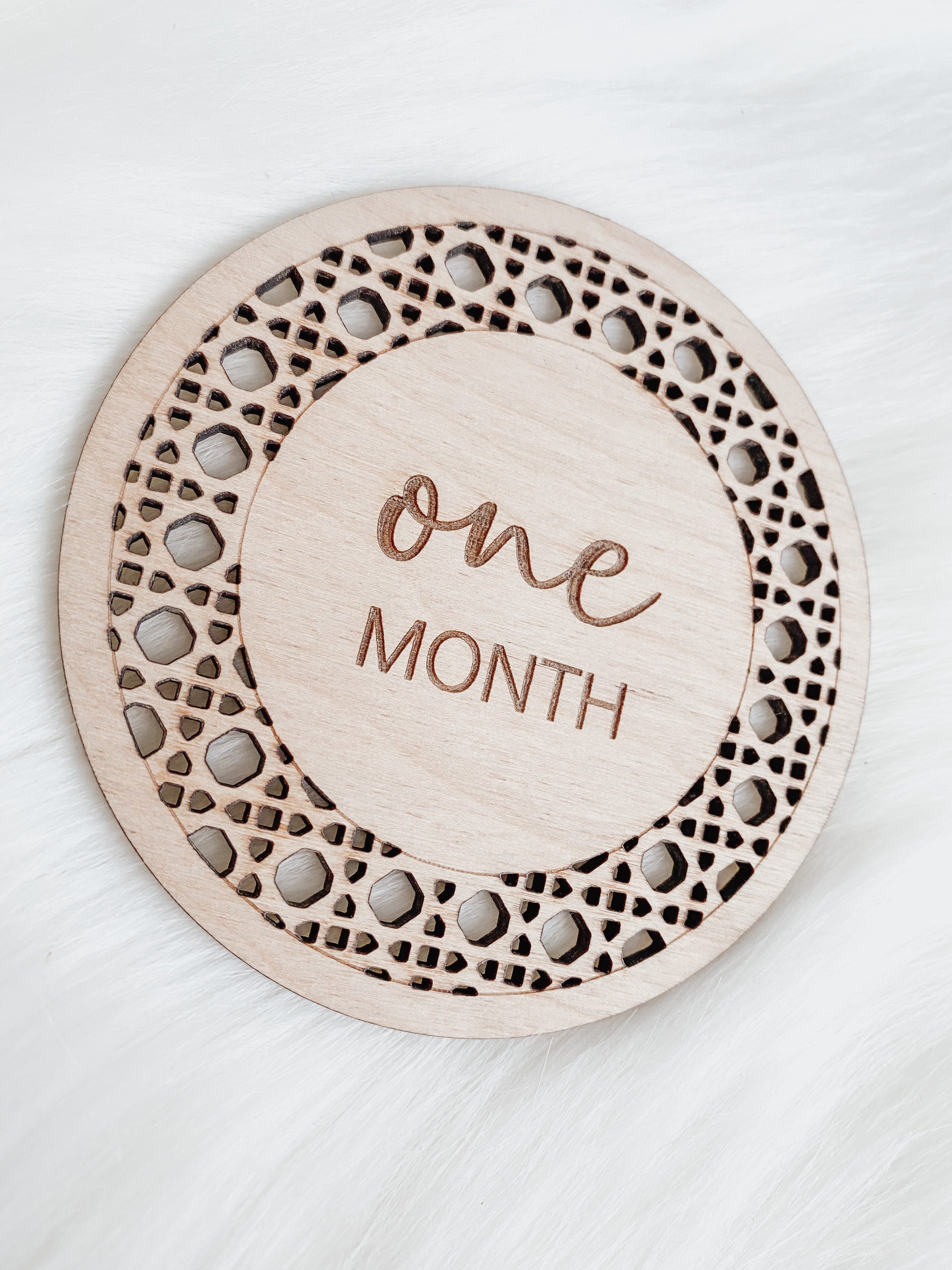 Rattan Milestone Monthly Markers - Aspen & Co Designs