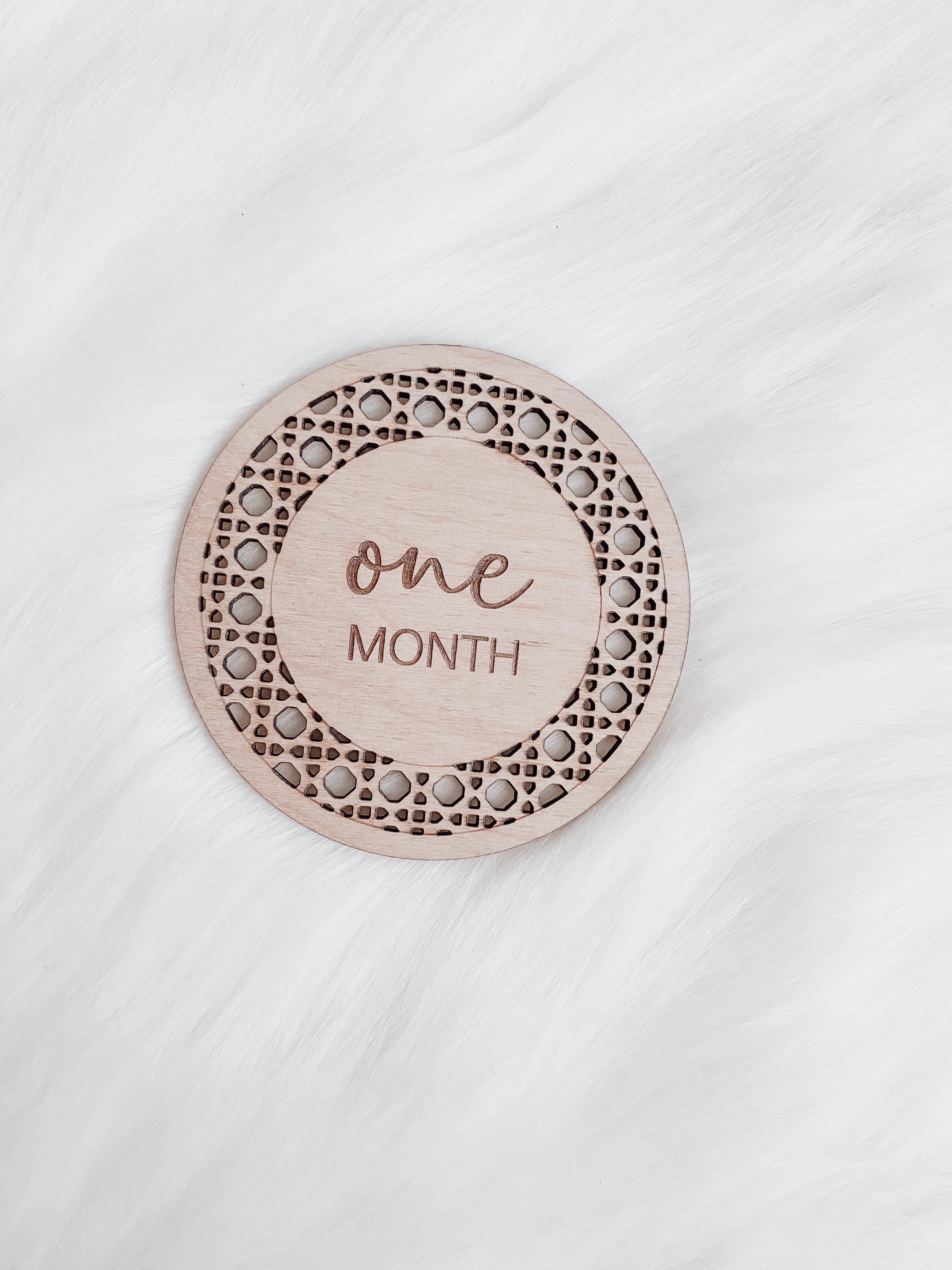 Rattan Milestone Monthly Markers - Aspen & Co Designs