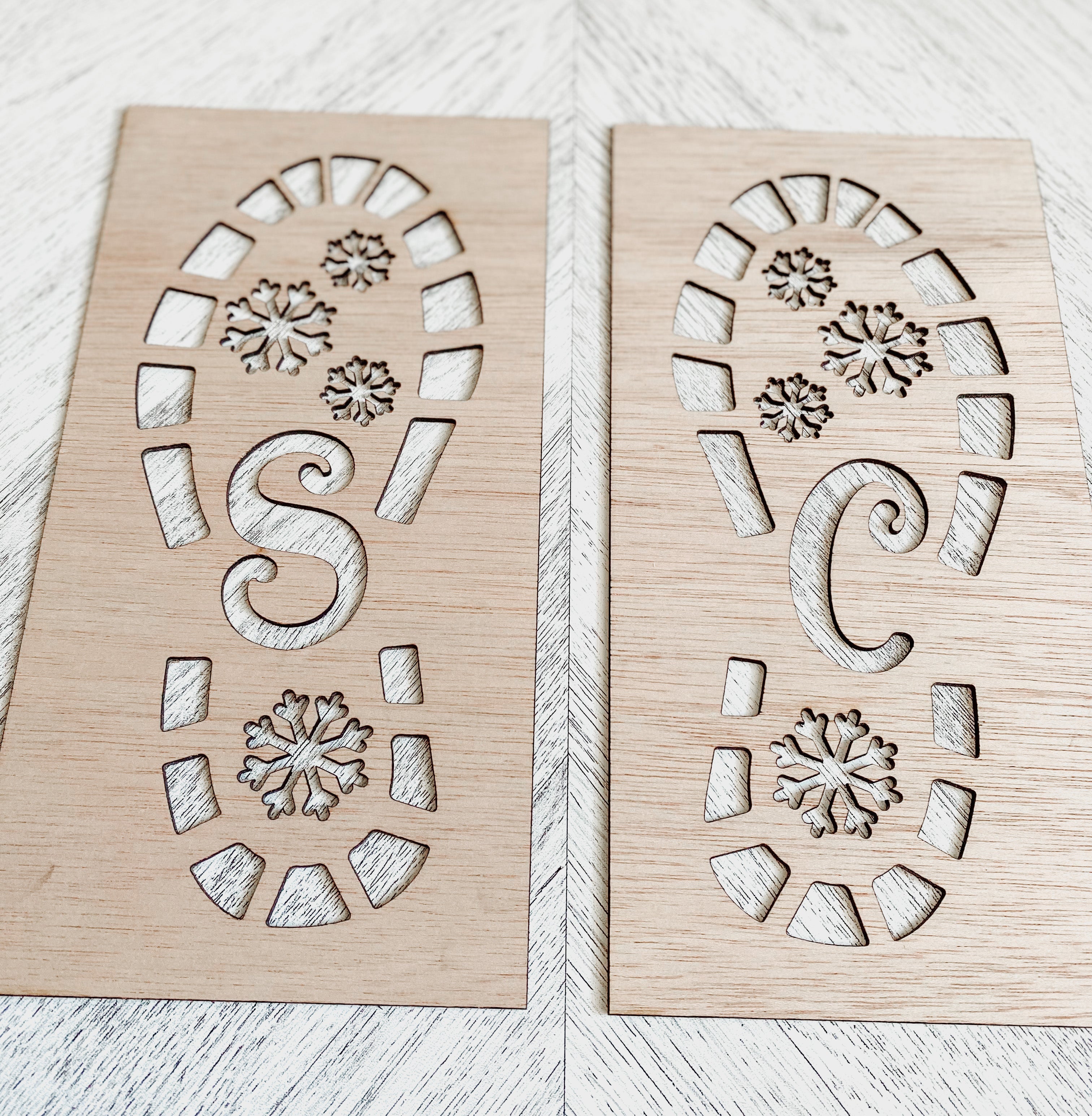 Santa Footprint Stencil – Laser Ready Templates