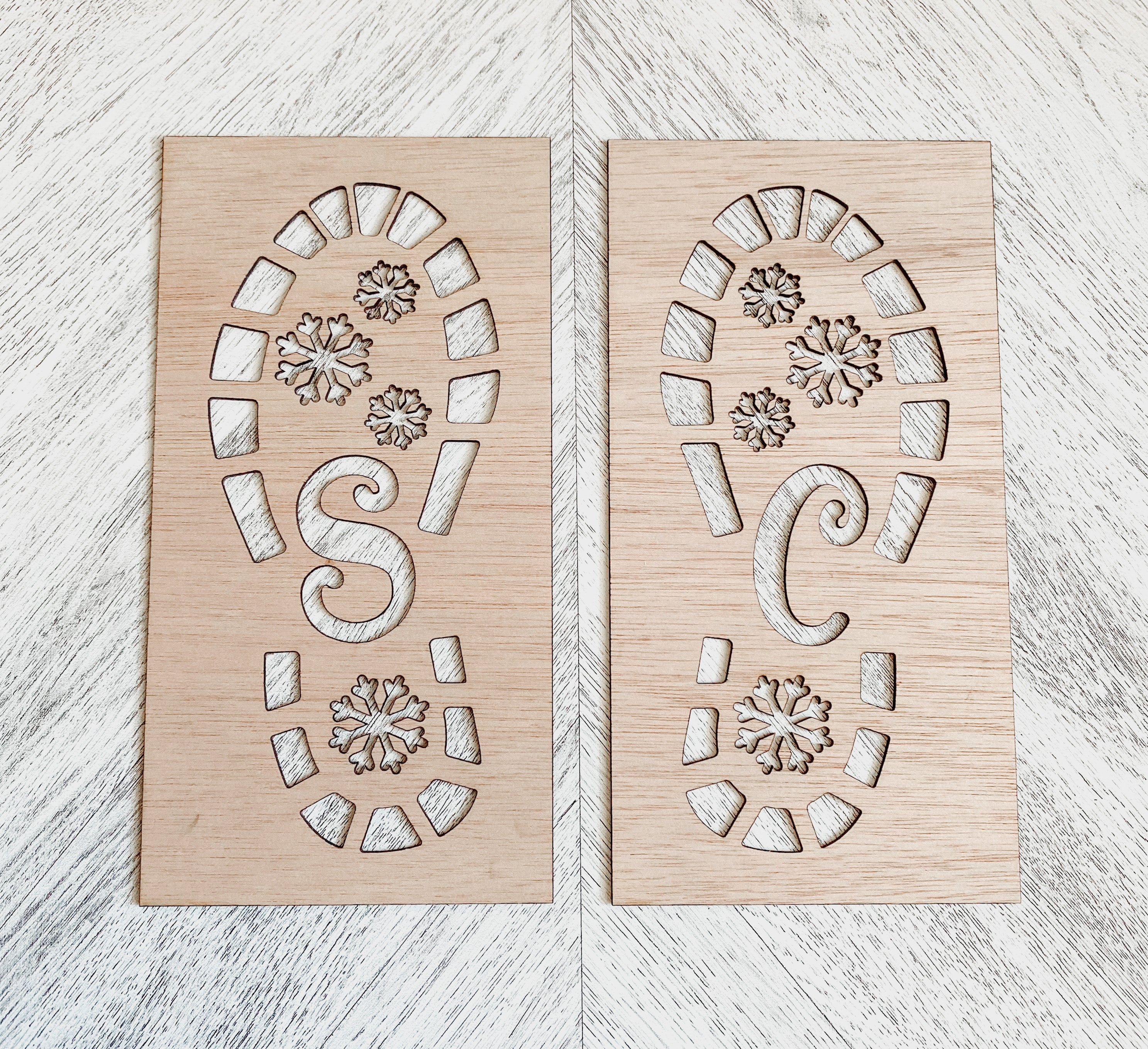 Santa's Footprints Stencil - Aspen & Co Designs