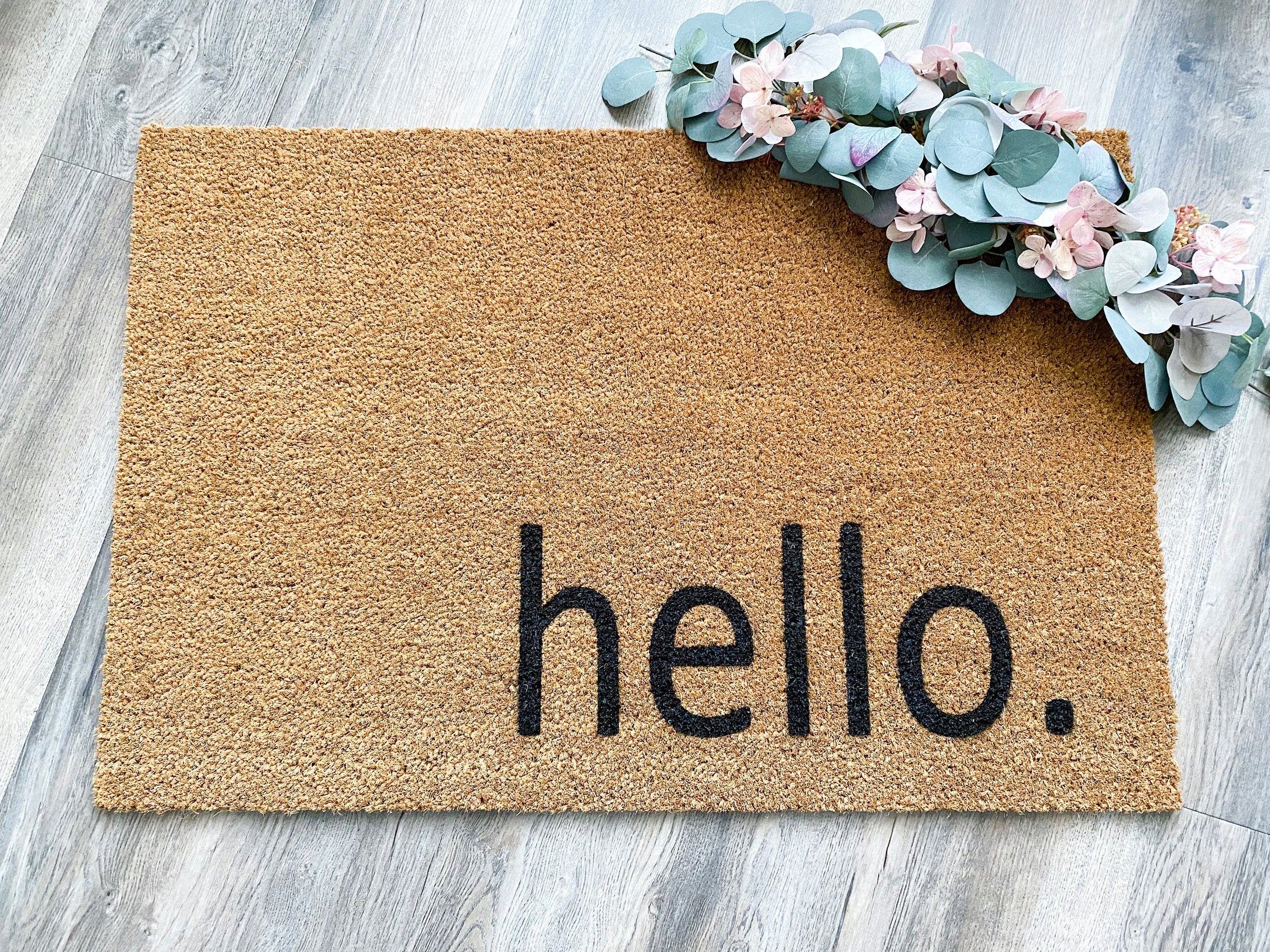 Simple Hello Doormat