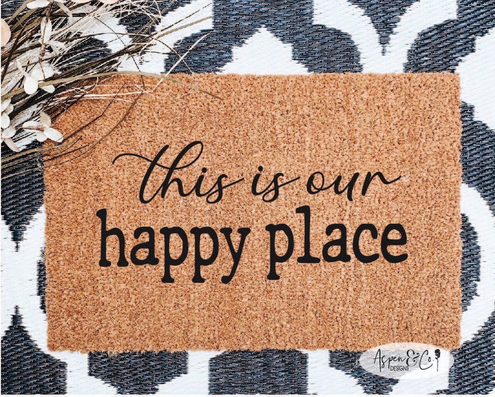 This Is Our Happy Place Doormat