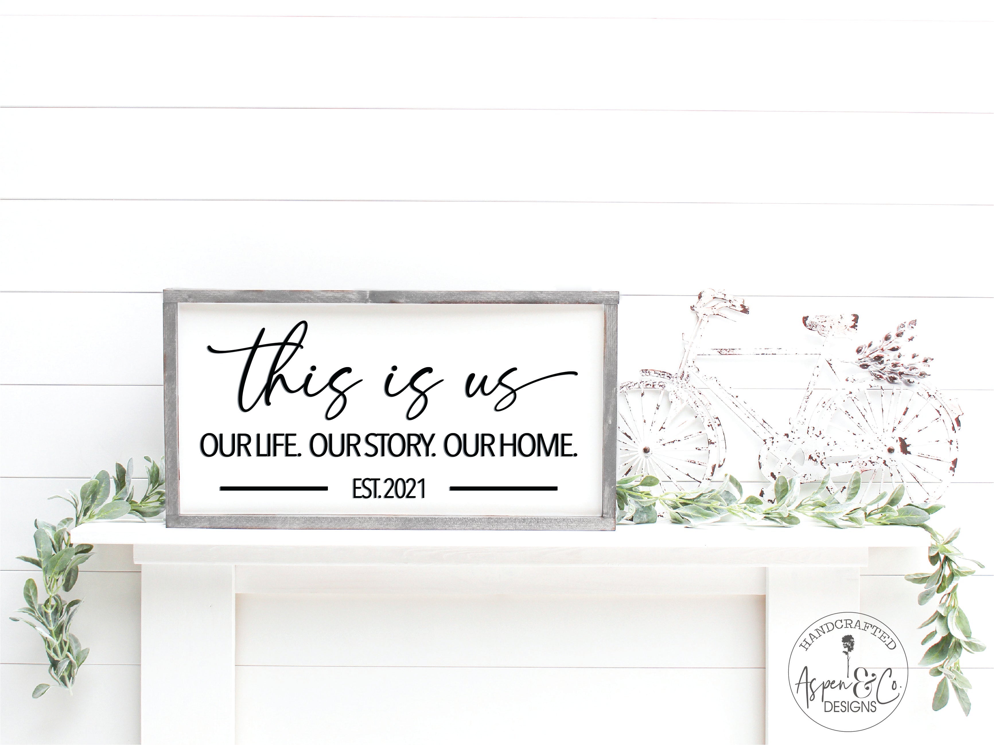 This Is Us -Personalized 3D Family Sign