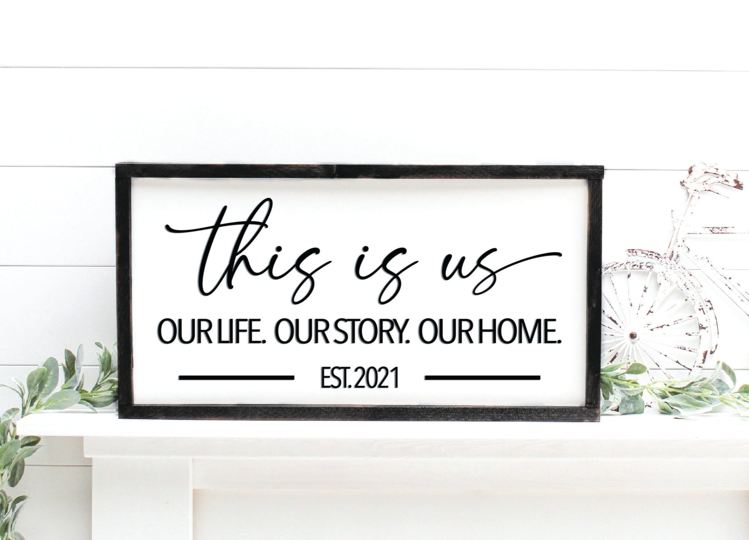 This Is Us -Personalized 3D Family Sign